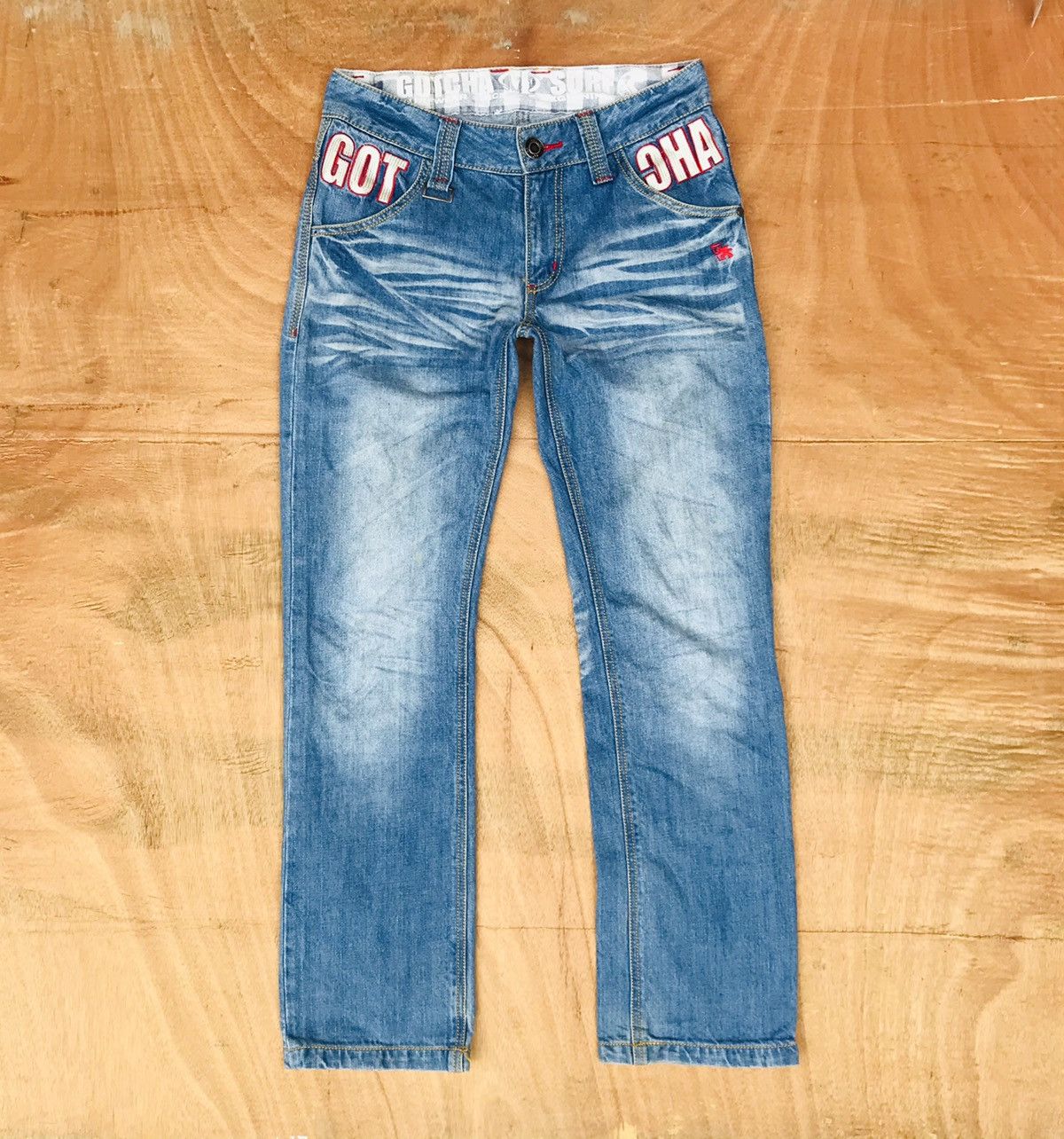 Gotcha Gotcha california surf embroidered denim blue wash Size US 30 / EU 46 - 2 Thumbnail