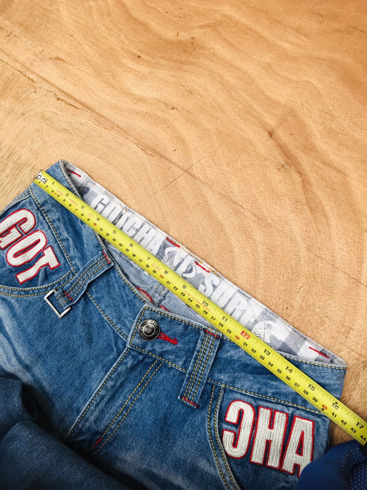 Gotcha Gotcha california surf embroidered denim blue wash Size US 30 / EU 46 - 13 Thumbnail
