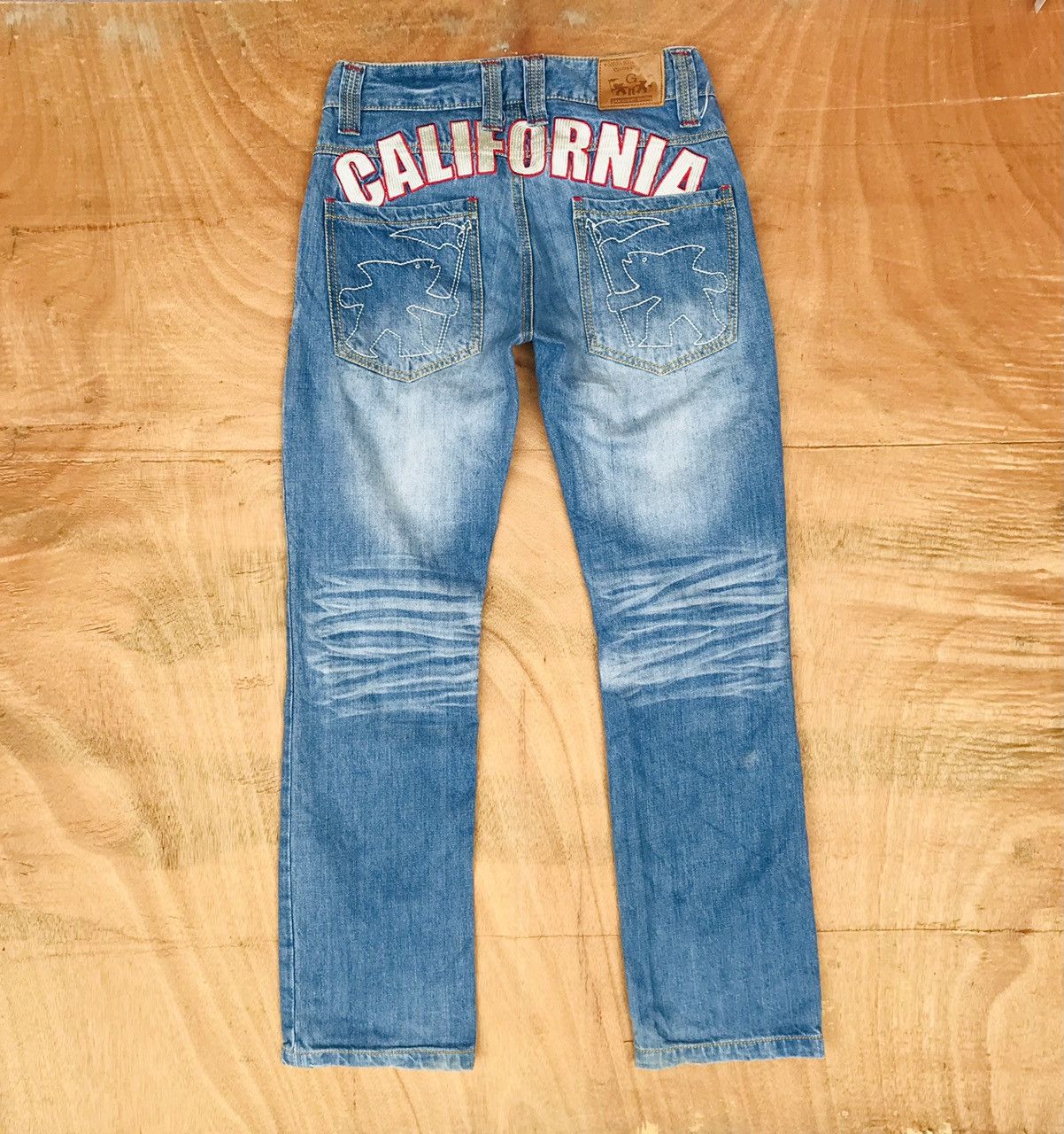 Gotcha Gotcha california surf embroidered denim blue wash Size US 30 / EU 46 - 1 Thumbnail