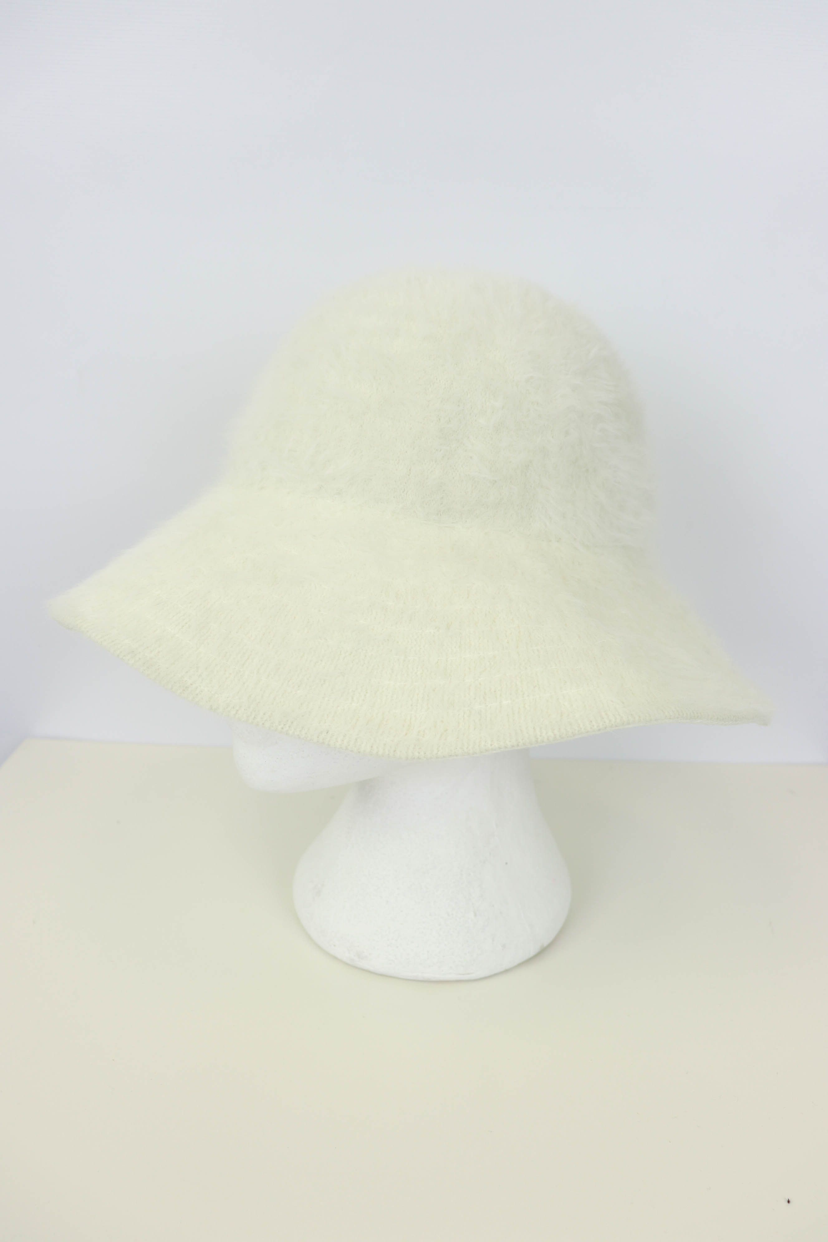 Kangol Kangol Vintage Furgora Diva Cream White Angora Bucket Hat Size ONE SIZE - 3 Thumbnail