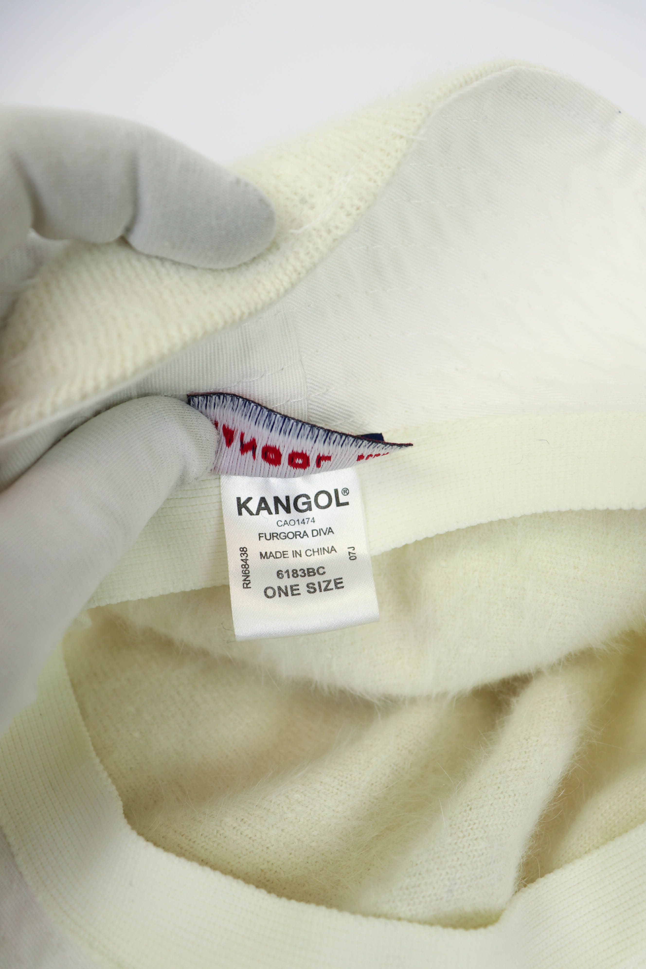 Kangol Kangol Vintage Furgora Diva Cream White Angora Bucket Hat Size ONE SIZE - 10 Thumbnail