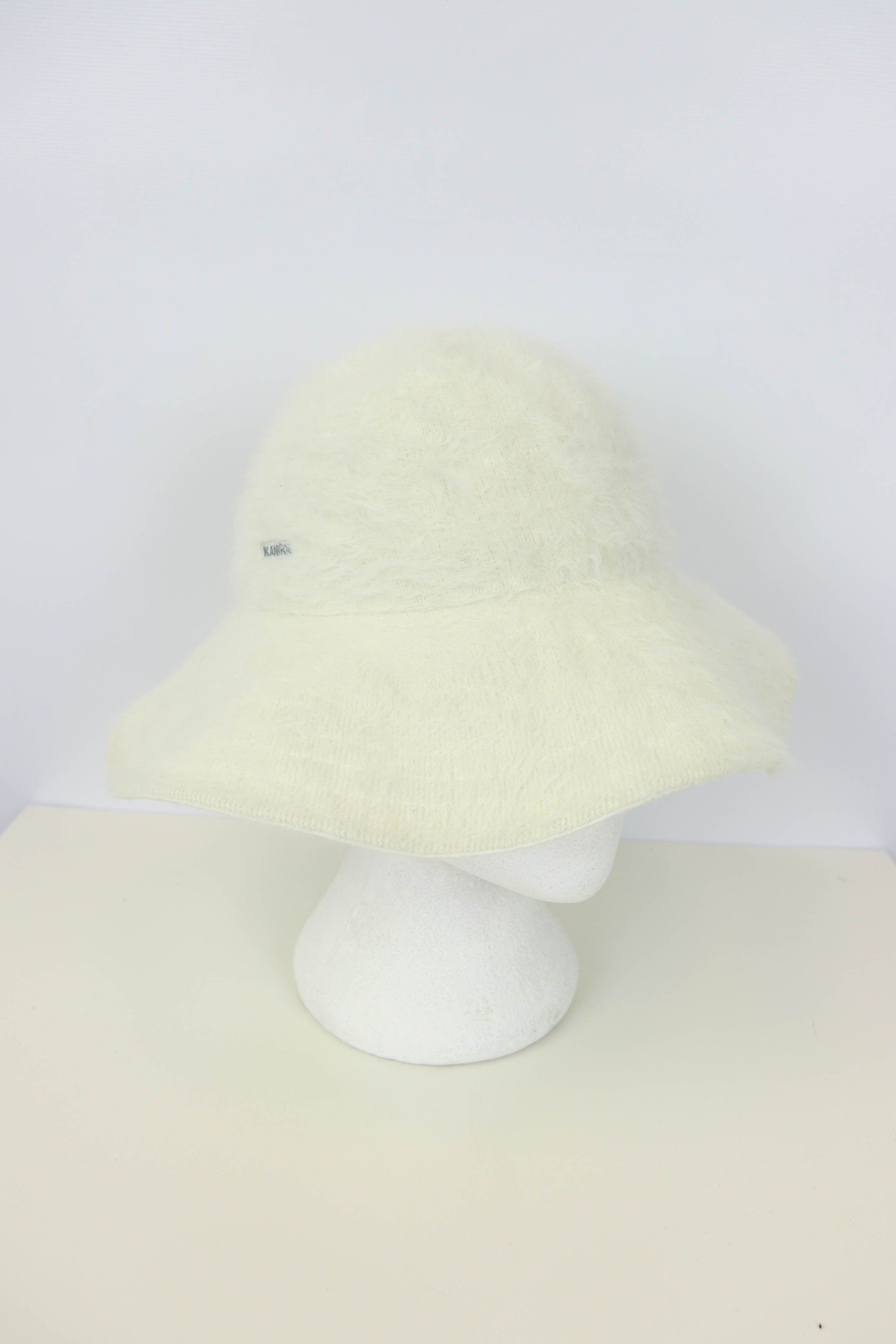 Kangol Kangol Vintage Furgora Diva Cream White Angora Bucket Hat Size ONE SIZE - 1 Thumbnail