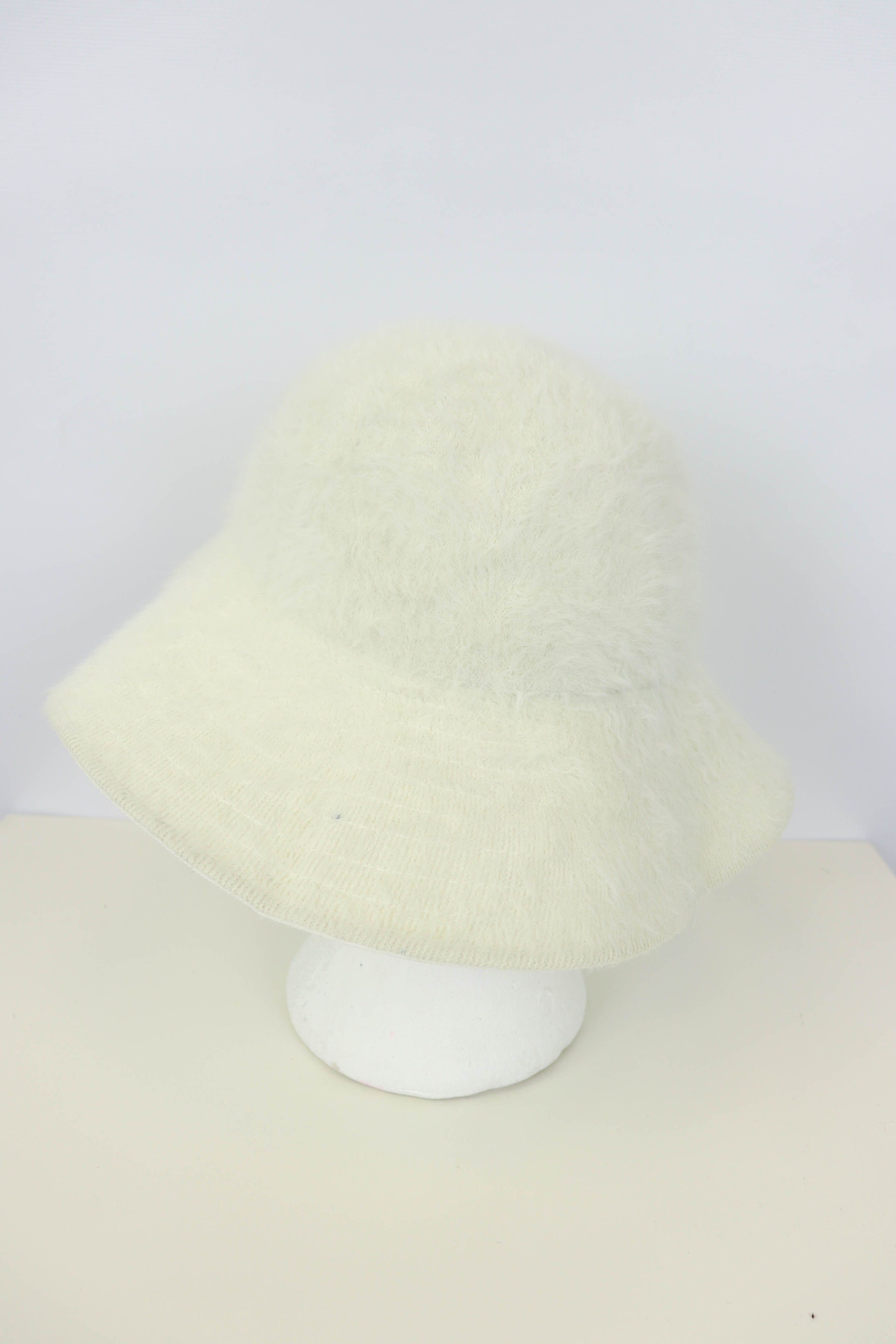 Kangol Kangol Vintage Furgora Diva Cream White Angora Bucket Hat Size ONE SIZE - 6 Thumbnail