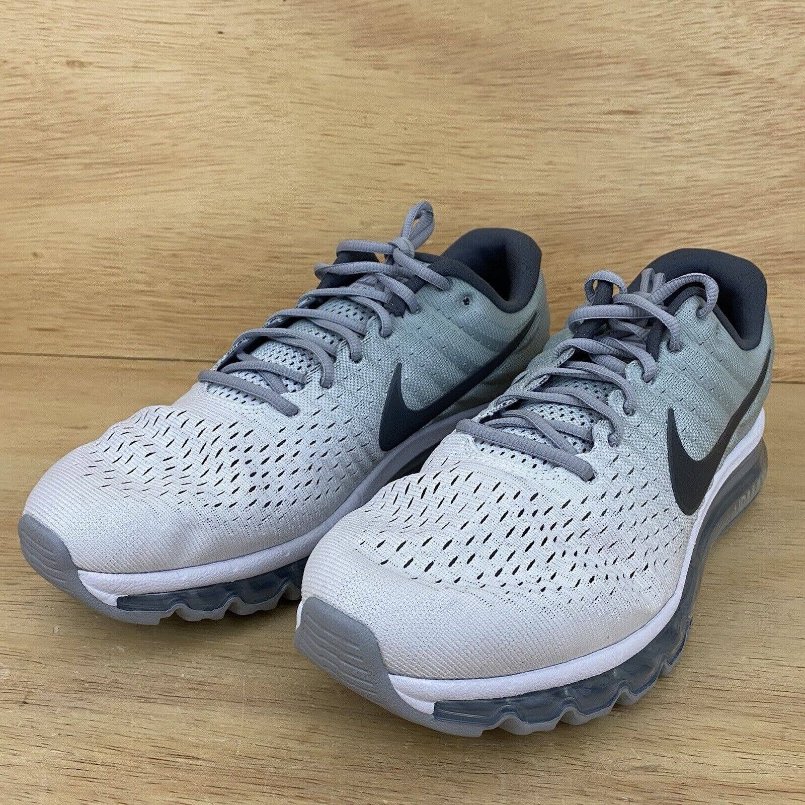 Nike Air Max 2017 Mens Sz Running Shoes Sneakers Grey