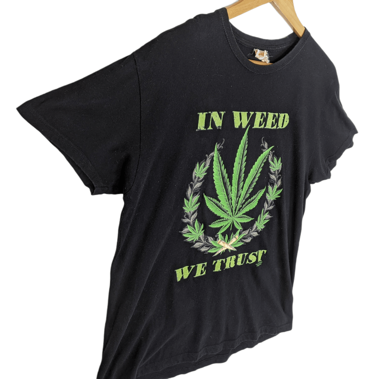 Bob Marley 2015 LIQUID BLUE In Weed We Trust Big Image T-Shirt Size US L / EU 52-54 / 3 - 3 Thumbnail
