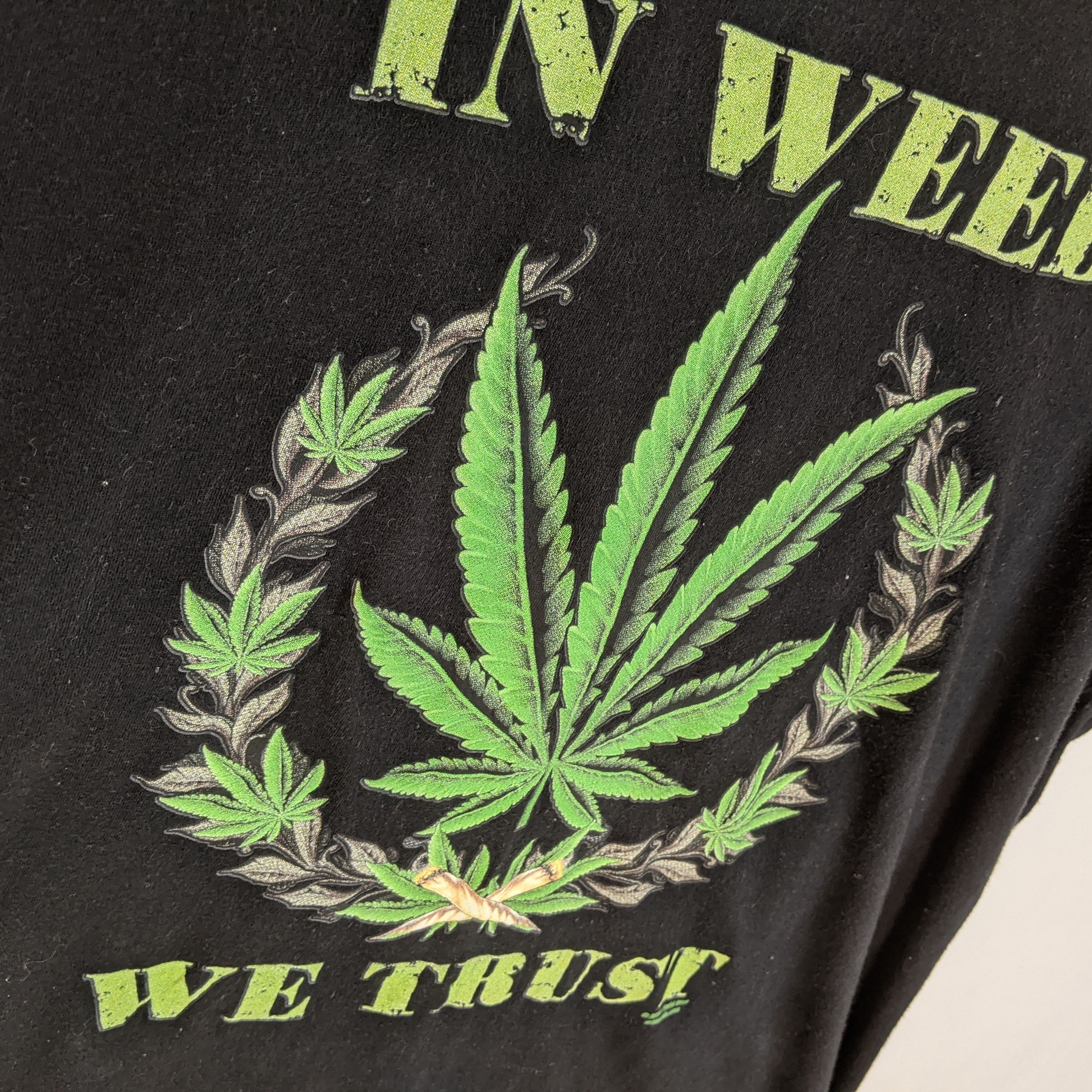 Bob Marley 2015 LIQUID BLUE In Weed We Trust Big Image T-Shirt Size US L / EU 52-54 / 3 - 7 Thumbnail