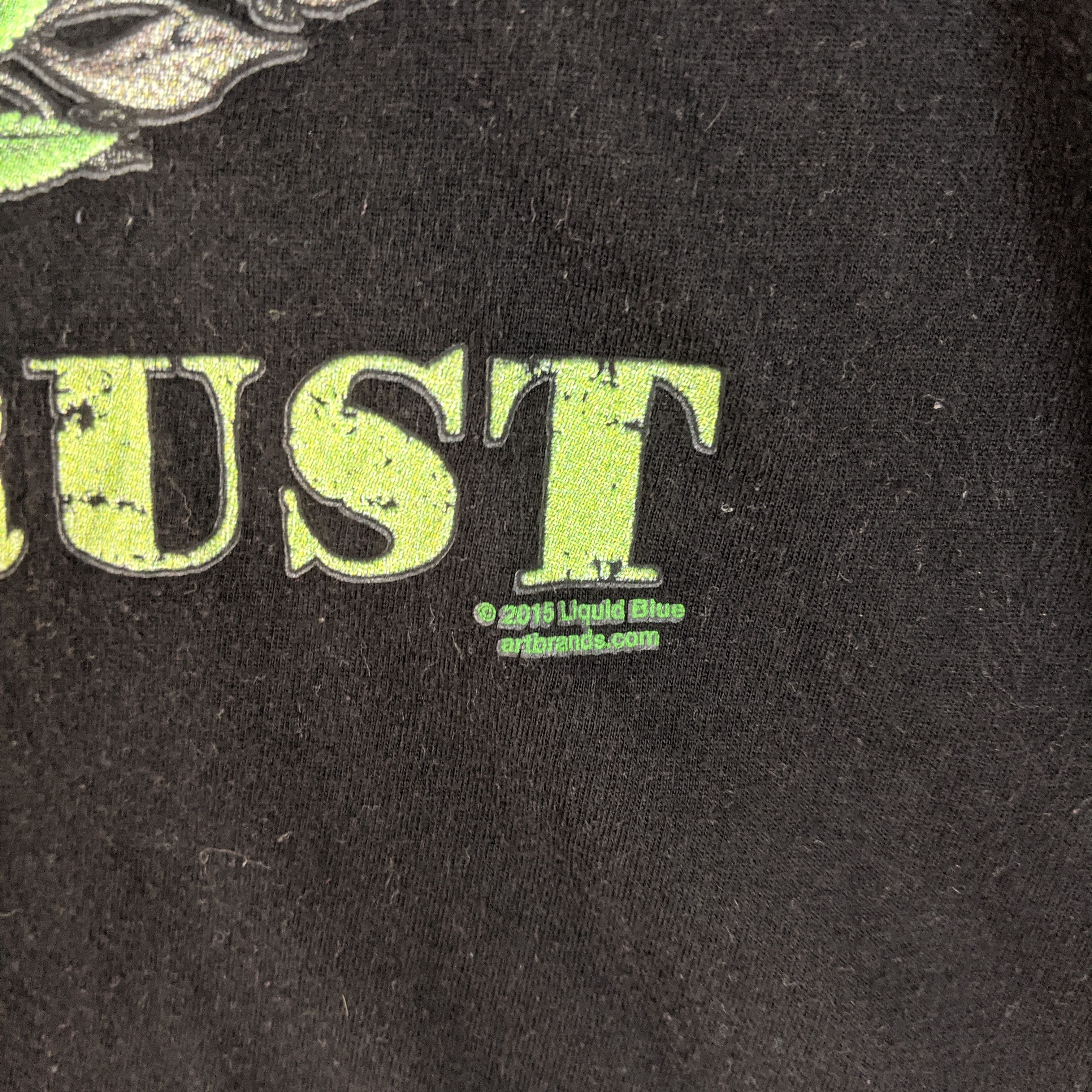 Bob Marley 2015 LIQUID BLUE In Weed We Trust Big Image T-Shirt Size US L / EU 52-54 / 3 - 6 Thumbnail