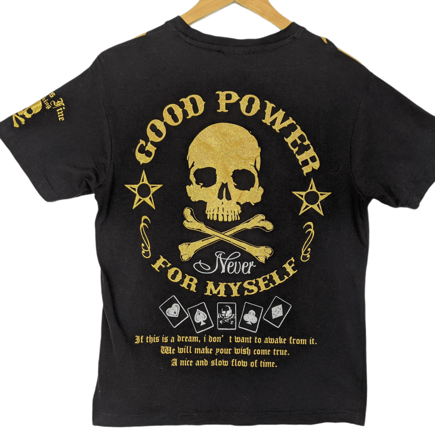 Japanese Brand TIME STEP Skull Skeleton Motorcycle Gang Big Logo T-Shirt Size US M / EU 48-50 / 2 - 2 Thumbnail