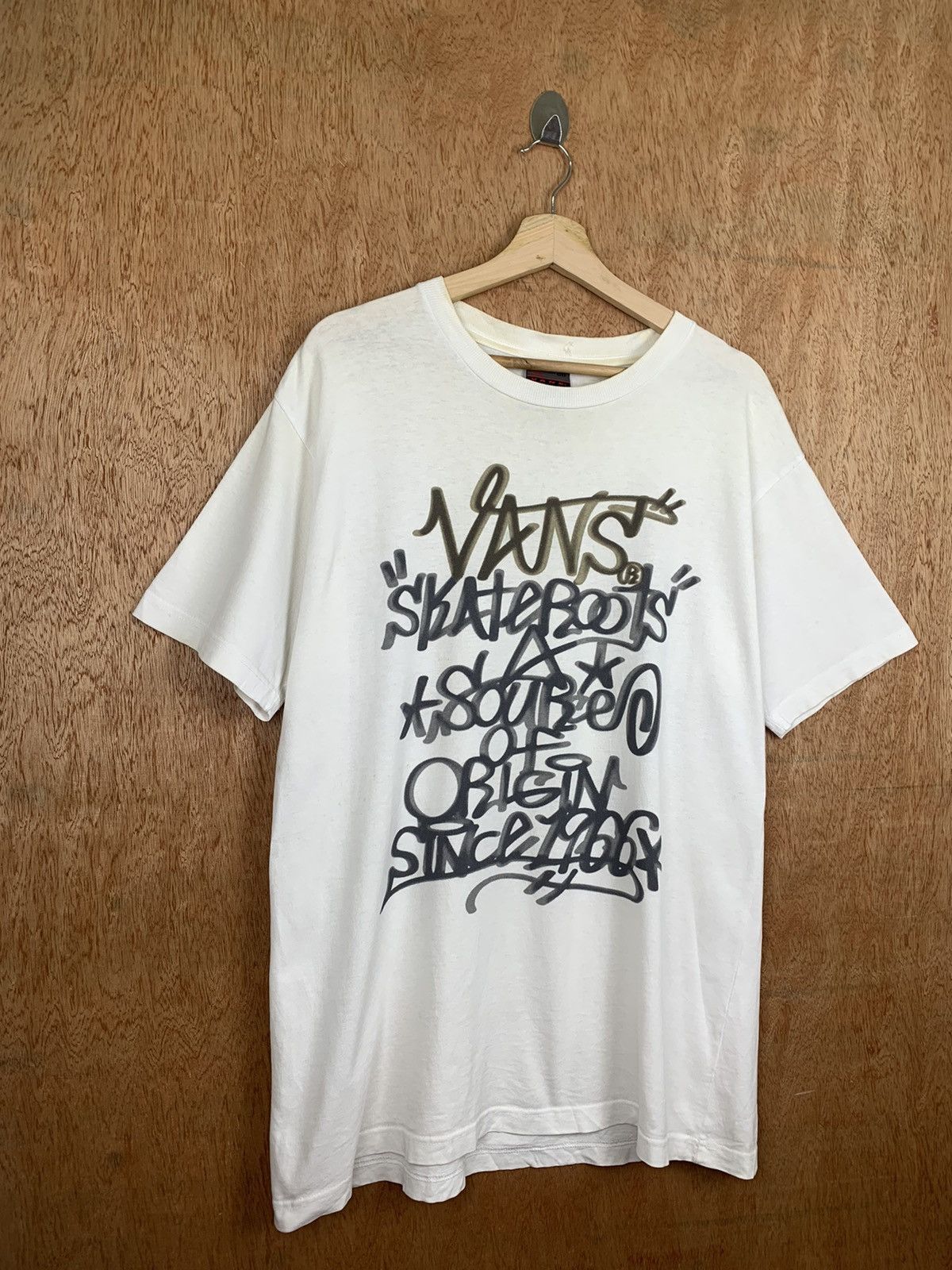 Vans Vintage Vans Skateboard white Tshirt Size US M / EU 48-50 / 2 - 2 Thumbnail