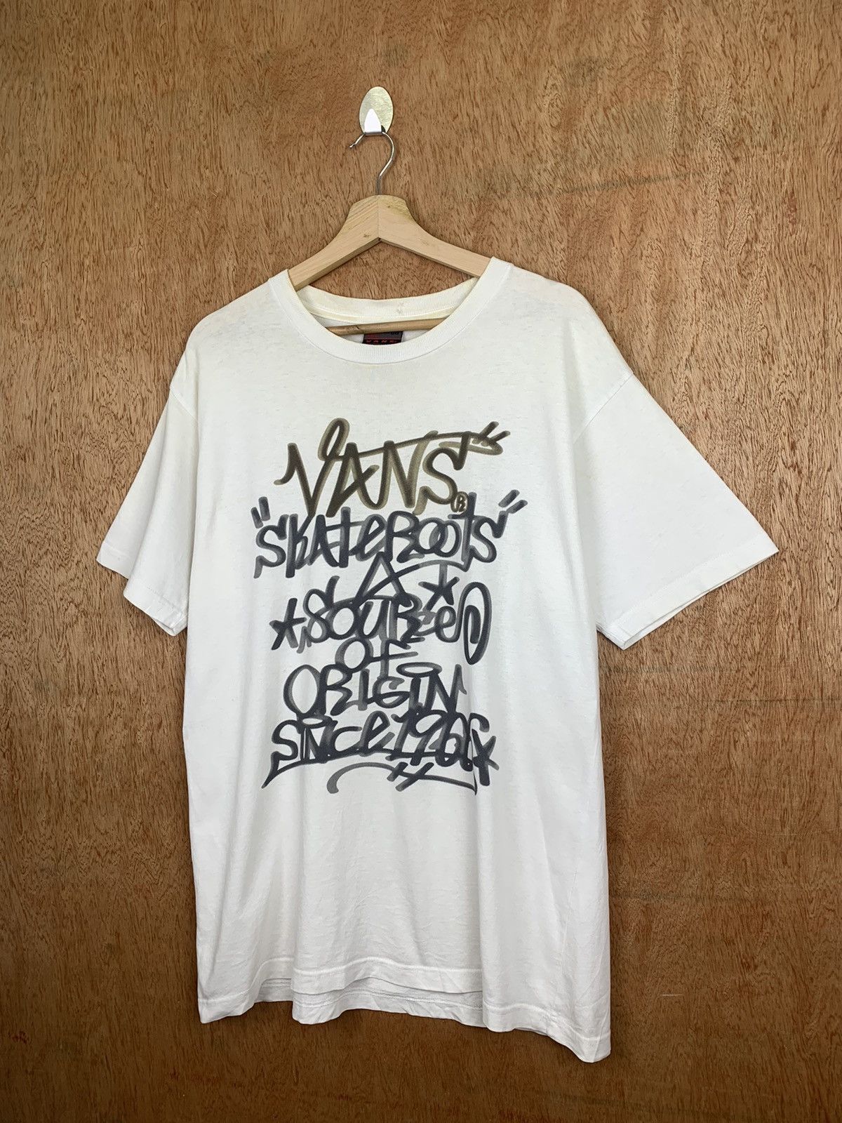 Vans Vintage Vans Skateboard white Tshirt Size US M / EU 48-50 / 2 - 3 Thumbnail