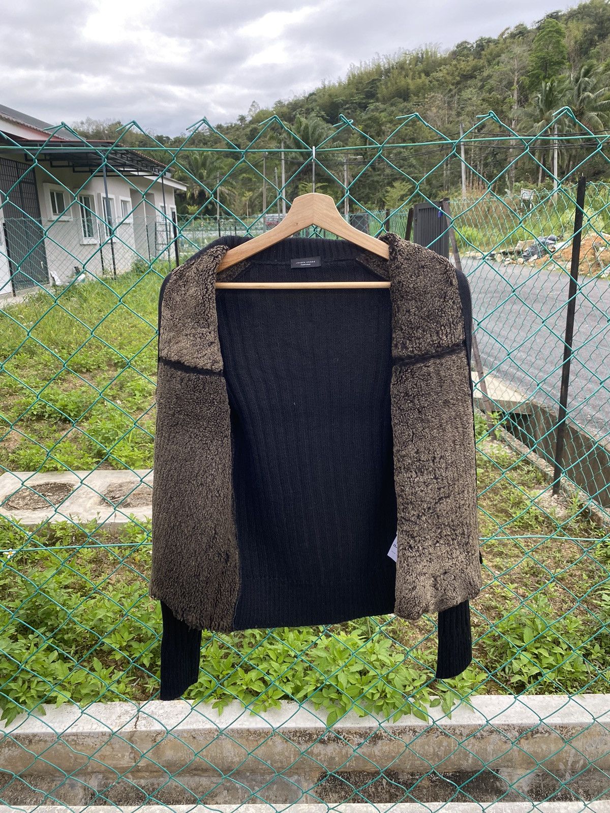 Designer × JOSEPH HOMME Joseph Homme Leather Cable Knit Jacket Size M / US 6-8 / IT 42-44 - 6 Thumbnail