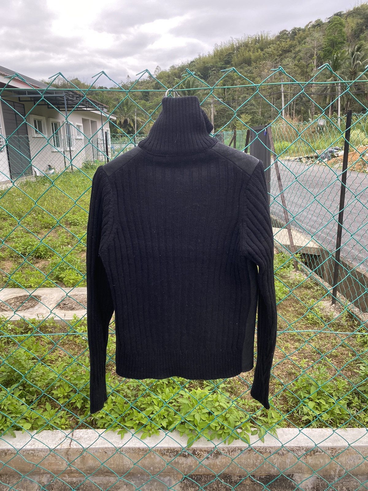 Designer × JOSEPH HOMME Joseph Homme Leather Cable Knit Jacket Size M / US 6-8 / IT 42-44 - 2 Thumbnail
