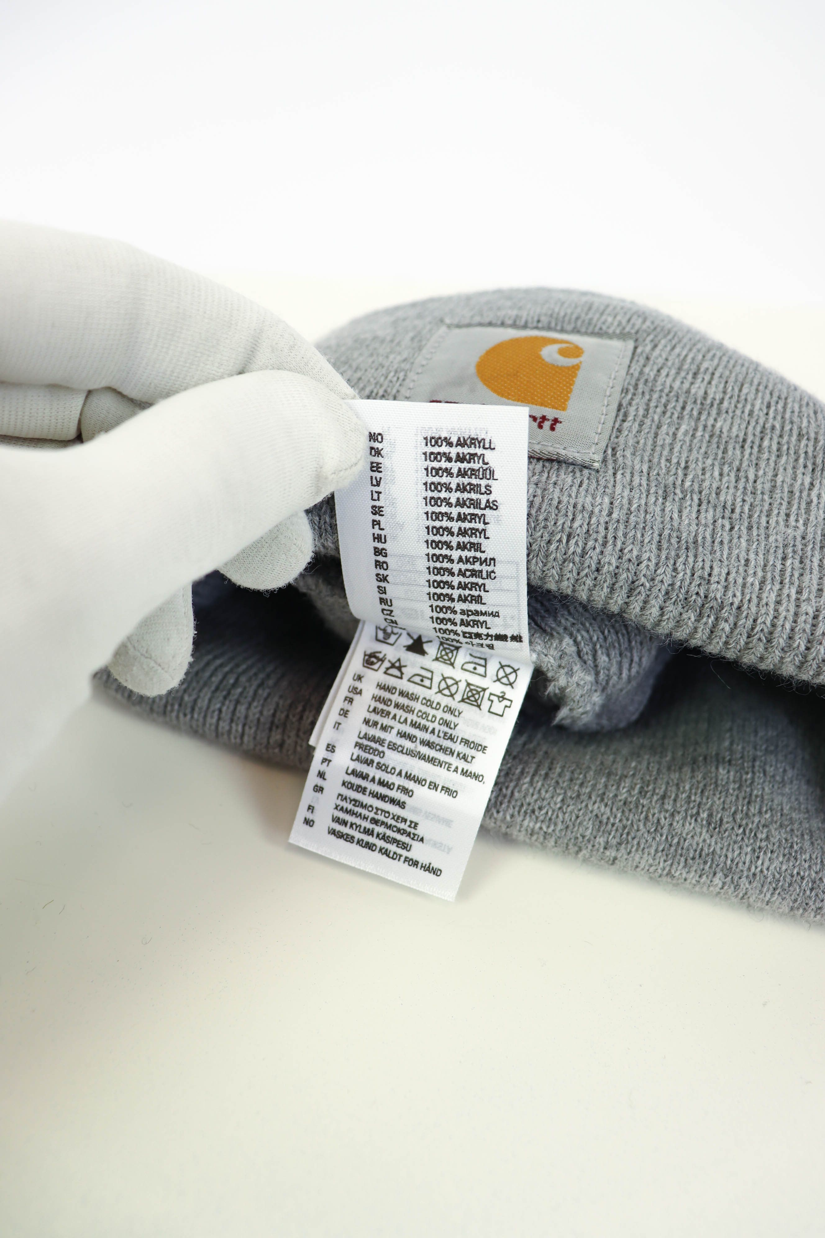 Carhartt Carhartt WIP Light Gray Acrylic Watch Beanie Hat Size ONE SIZE - 8 Thumbnail