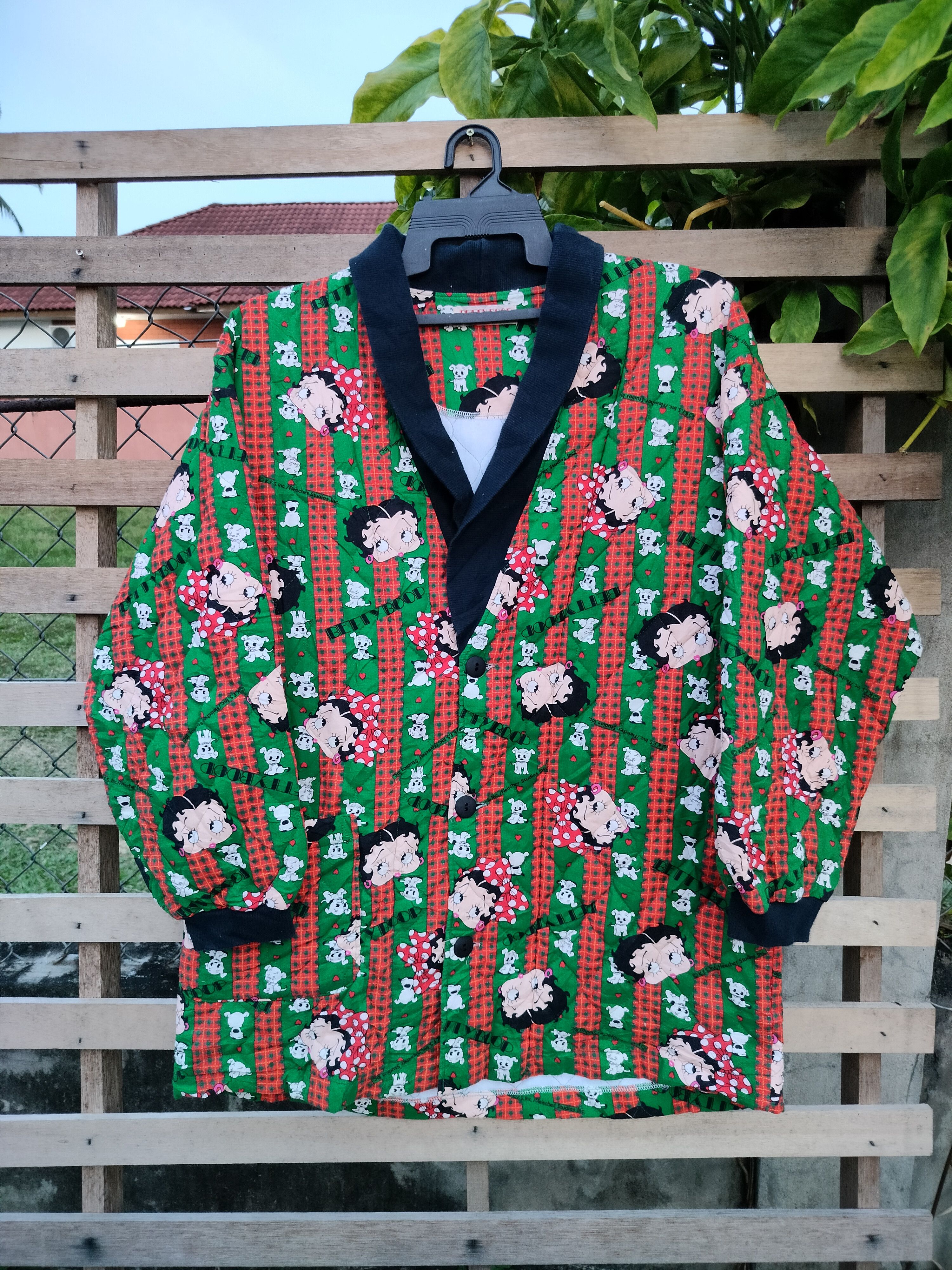 Image of Vintage Betty Boop Full Print Cardi Jacket in Mix, Men's (Size 2XL)