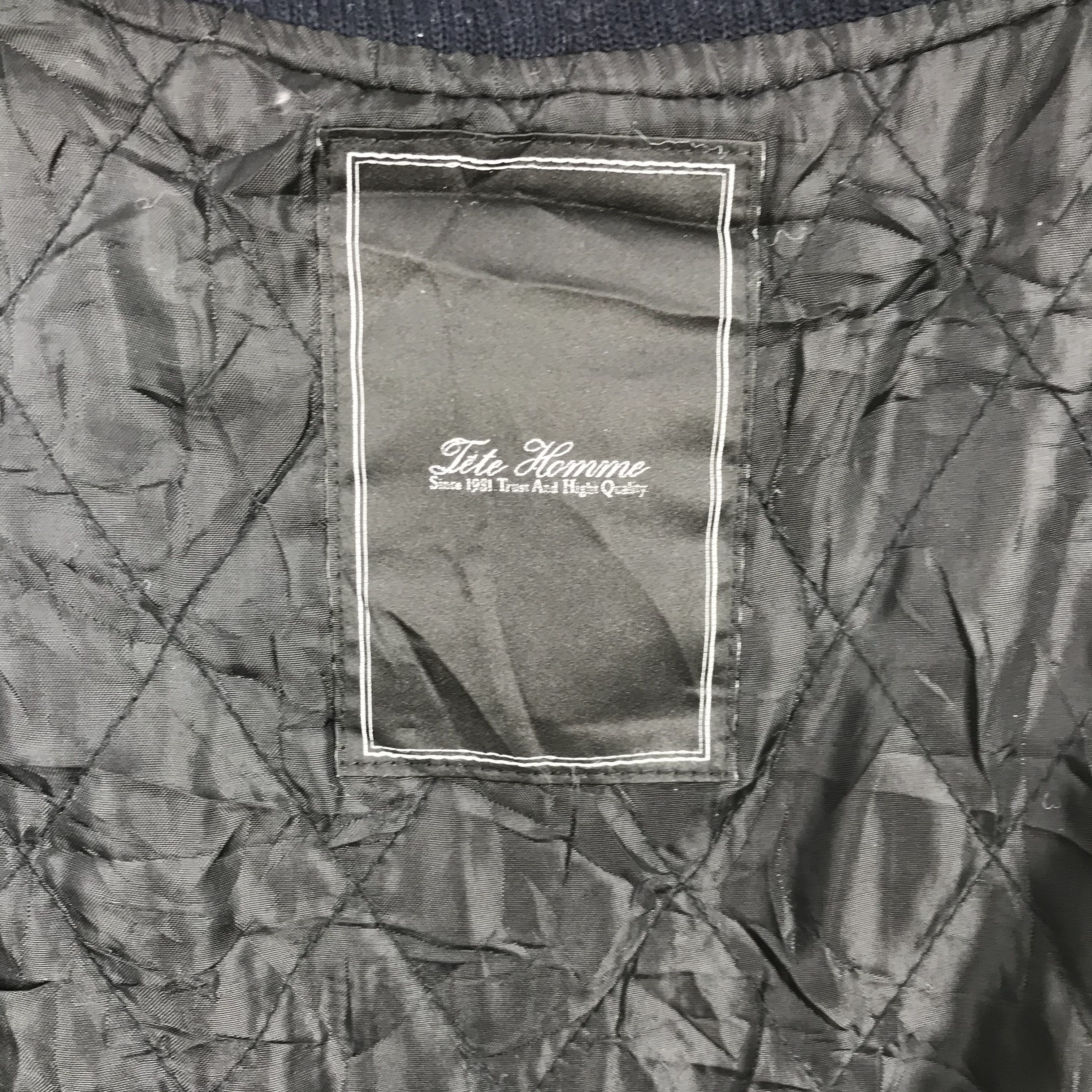Japanese Brand × Vintage Tete Homme Wool Vintage Varsity Jacket Wool Bomber Jacket Size US M / EU 48-50 / 2 - 6 Thumbnail