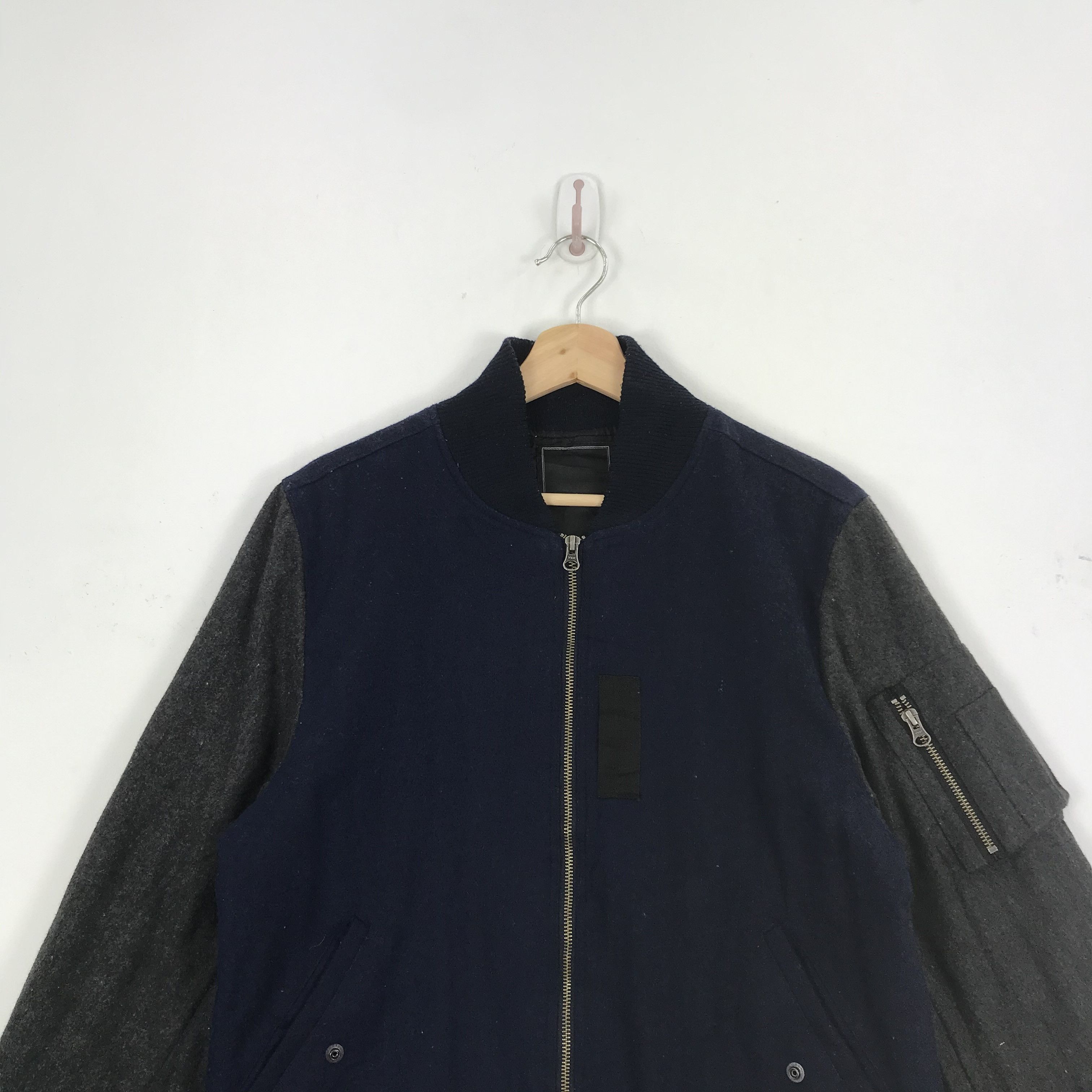 Japanese Brand × Vintage Tete Homme Wool Vintage Varsity Jacket Wool Bomber Jacket Size US M / EU 48-50 / 2 - 4 Thumbnail