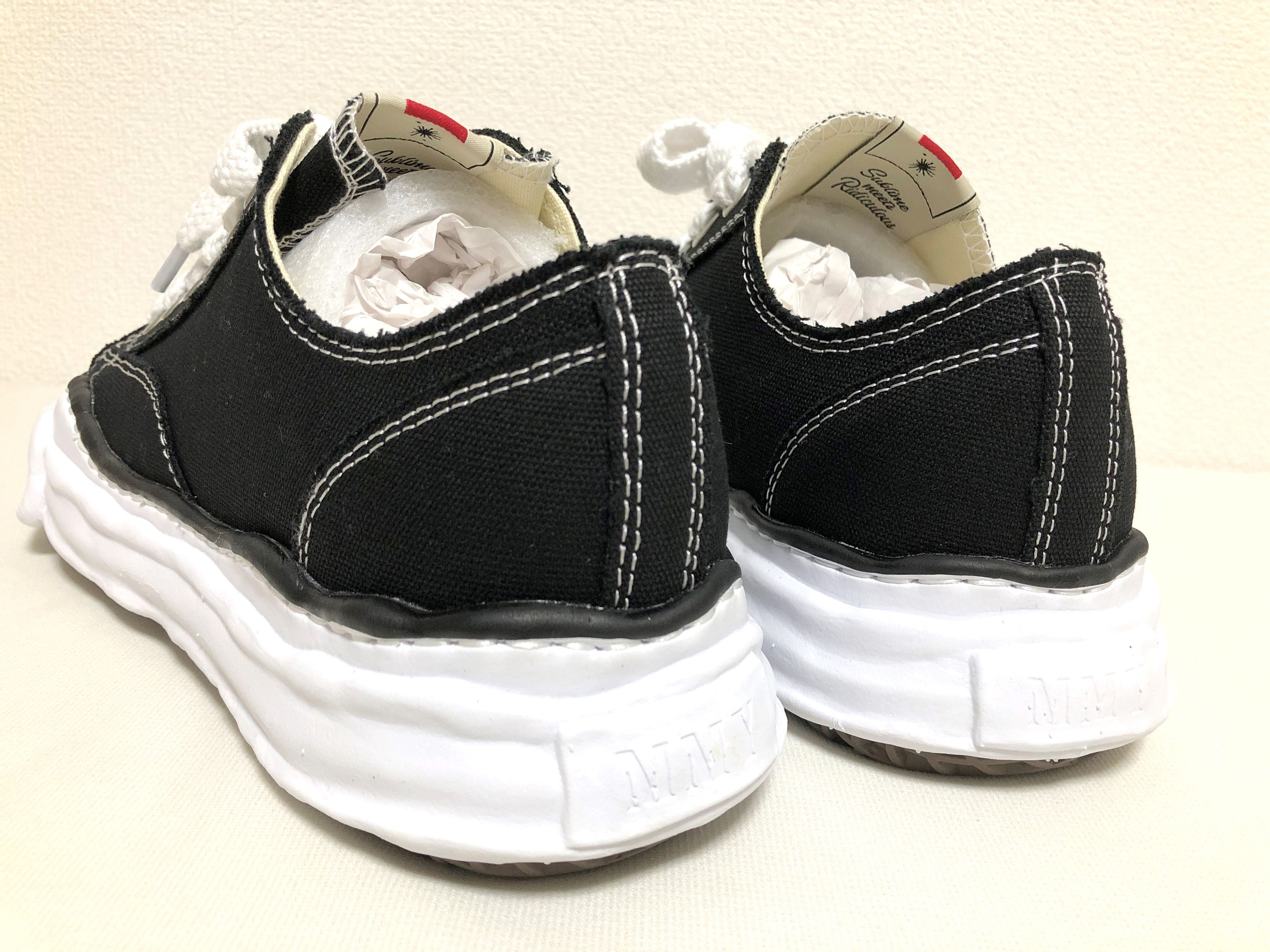 Maison MIHARA YASUHIRO MIHARA YASUHIRO PETERSON OG Sole Canvas Low-top black 43 Size US 10 / EU 43 - 3 Thumbnail