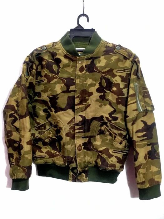 Japanese Brand SUNROCKY SHERPA LINED CAMO BOMBER JACKET SIZE L Size US L / EU 52-54 / 3 - 1 Thumbnail