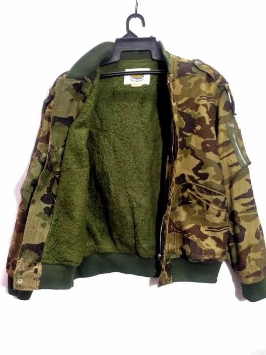 Japanese Brand SUNROCKY SHERPA LINED CAMO BOMBER JACKET SIZE L Size US L / EU 52-54 / 3 - 4 Thumbnail