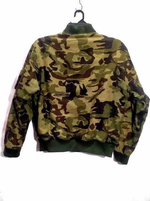 Japanese Brand SUNROCKY SHERPA LINED CAMO BOMBER JACKET SIZE L Size US L / EU 52-54 / 3 - 7 Thumbnail