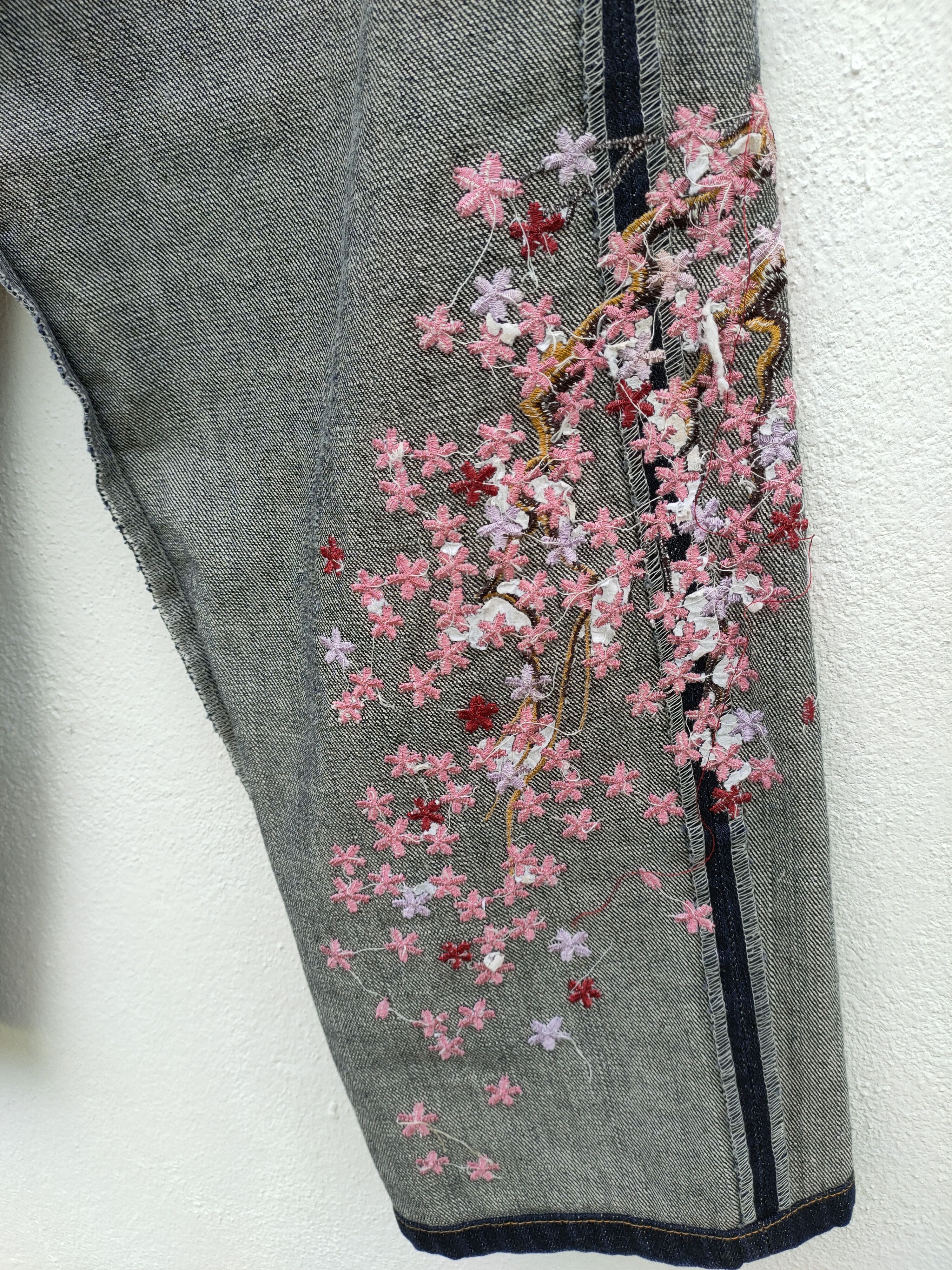 Dragonfly Sukajan Dragon Sakura Baggy Denim Size US 30 / EU 46 - 5 Thumbnail