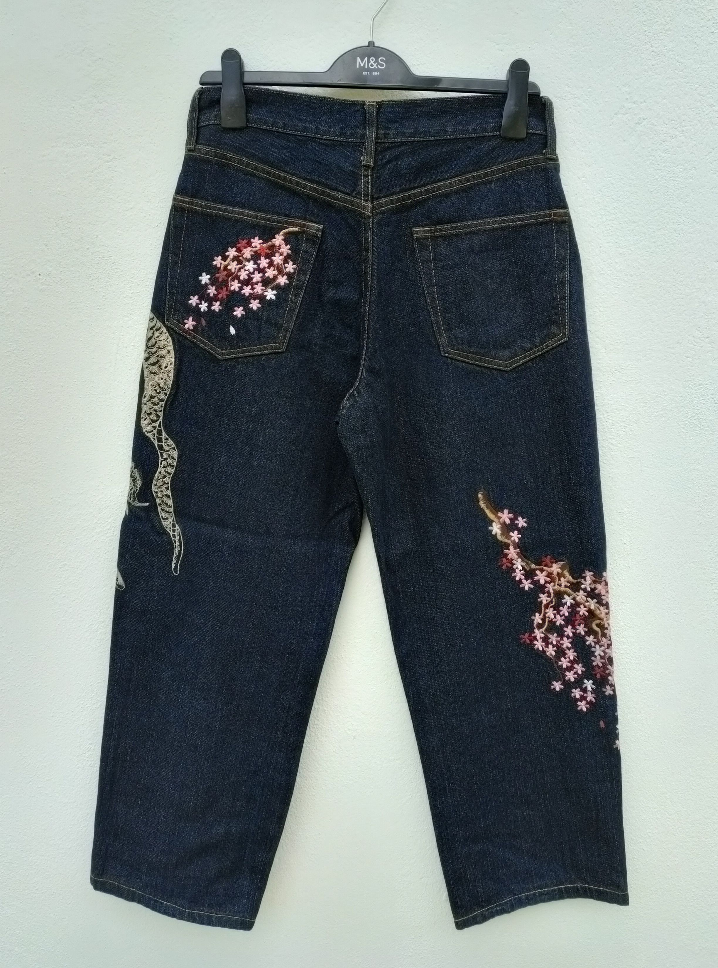 Dragonfly Sukajan Dragon Sakura Baggy Denim Size US 30 / EU 46 - 2 Thumbnail