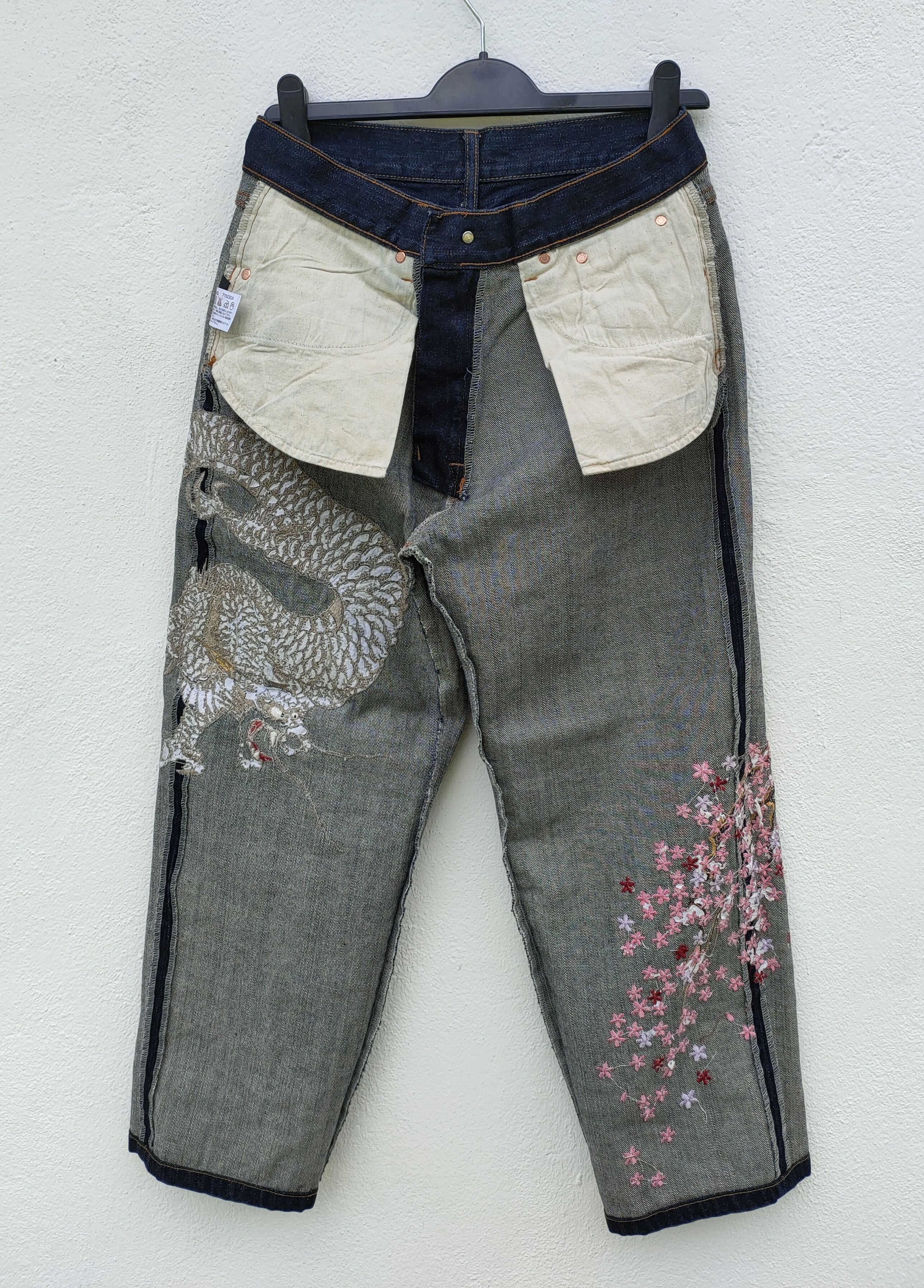 Dragonfly Sukajan Dragon Sakura Baggy Denim Size US 30 / EU 46 - 3 Thumbnail