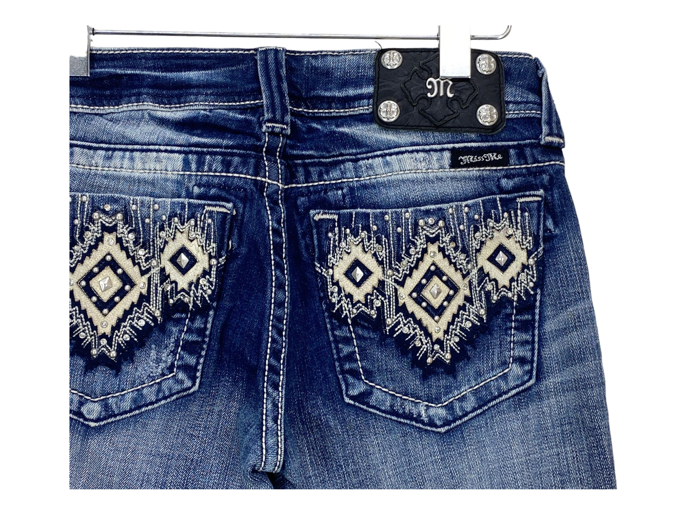 Miss Me Miss Me Jeans Flare Jeans Embellished Jeans Size 29" - 11 Thumbnail