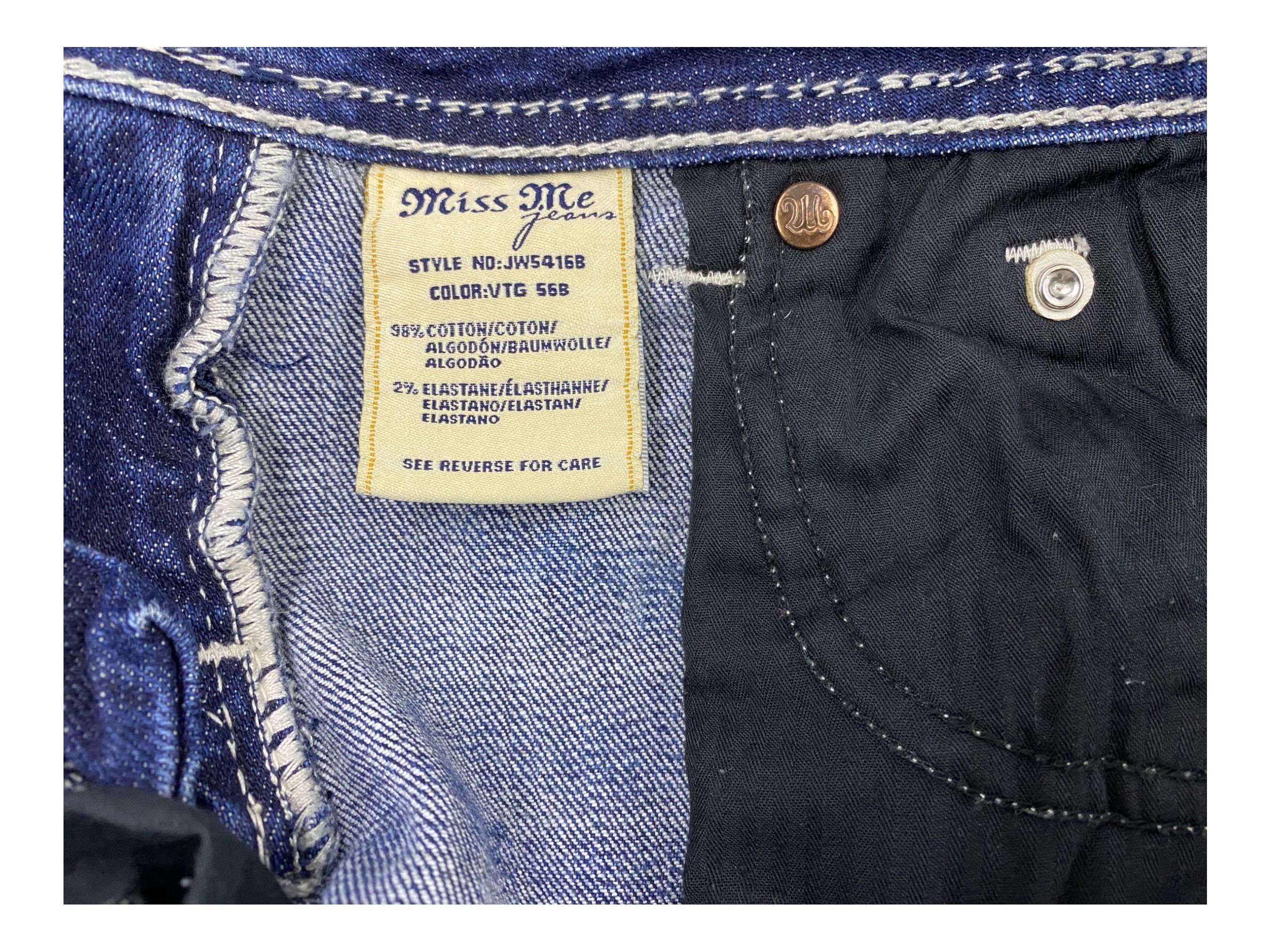 Miss Me Miss Me Jeans Flare Jeans Embellished Jeans Size 29" - 9 Thumbnail