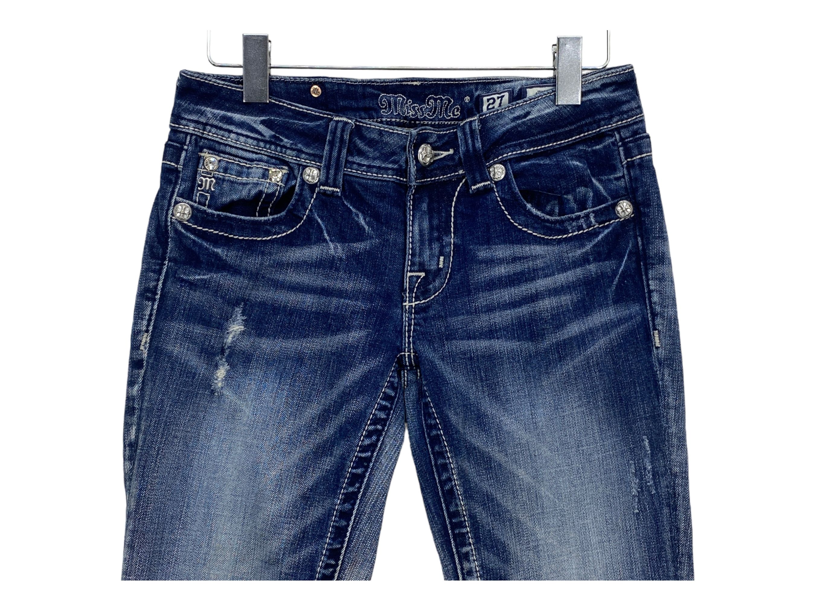 Miss Me Miss Me Jeans Flare Jeans Embellished Jeans Size 29" - 3 Thumbnail