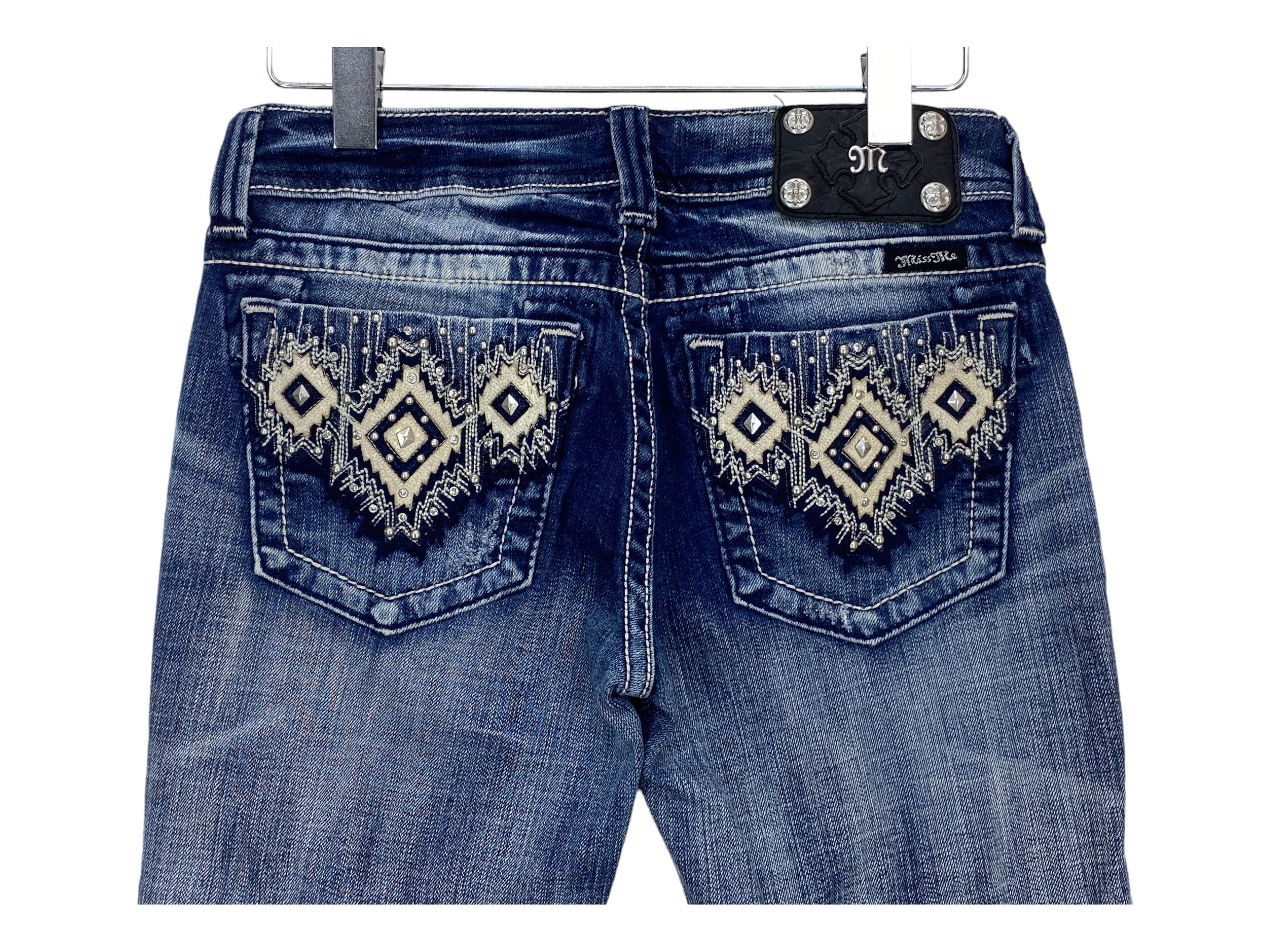 Miss Me Miss Me Jeans Flare Jeans Embellished Jeans Size 29" - 5 Thumbnail