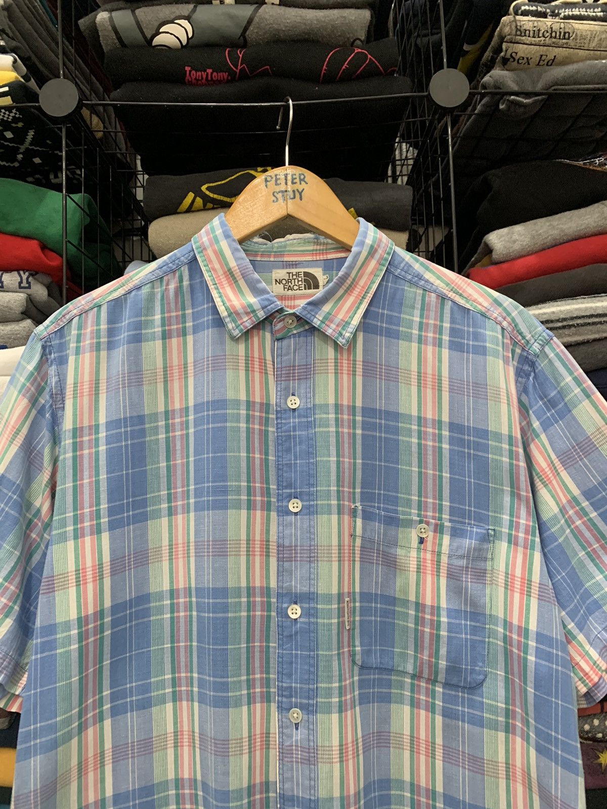 Flannel × The North Face × Vintage VINTAGE THE NORTH FACE WHITE LABEL FLANNEL SHIRT Size US L / EU 52-54 / 3 - 4 Thumbnail