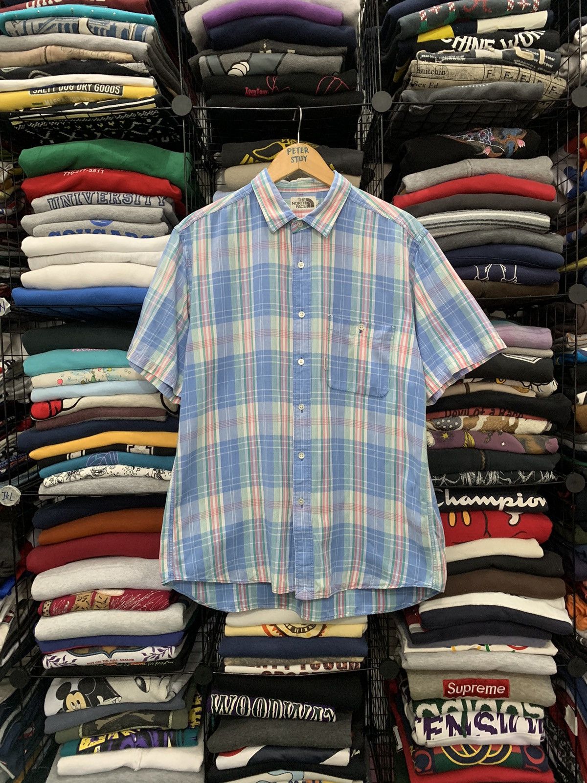 Flannel × The North Face × Vintage VINTAGE THE NORTH FACE WHITE LABEL FLANNEL SHIRT Size US L / EU 52-54 / 3 - 1 Thumbnail