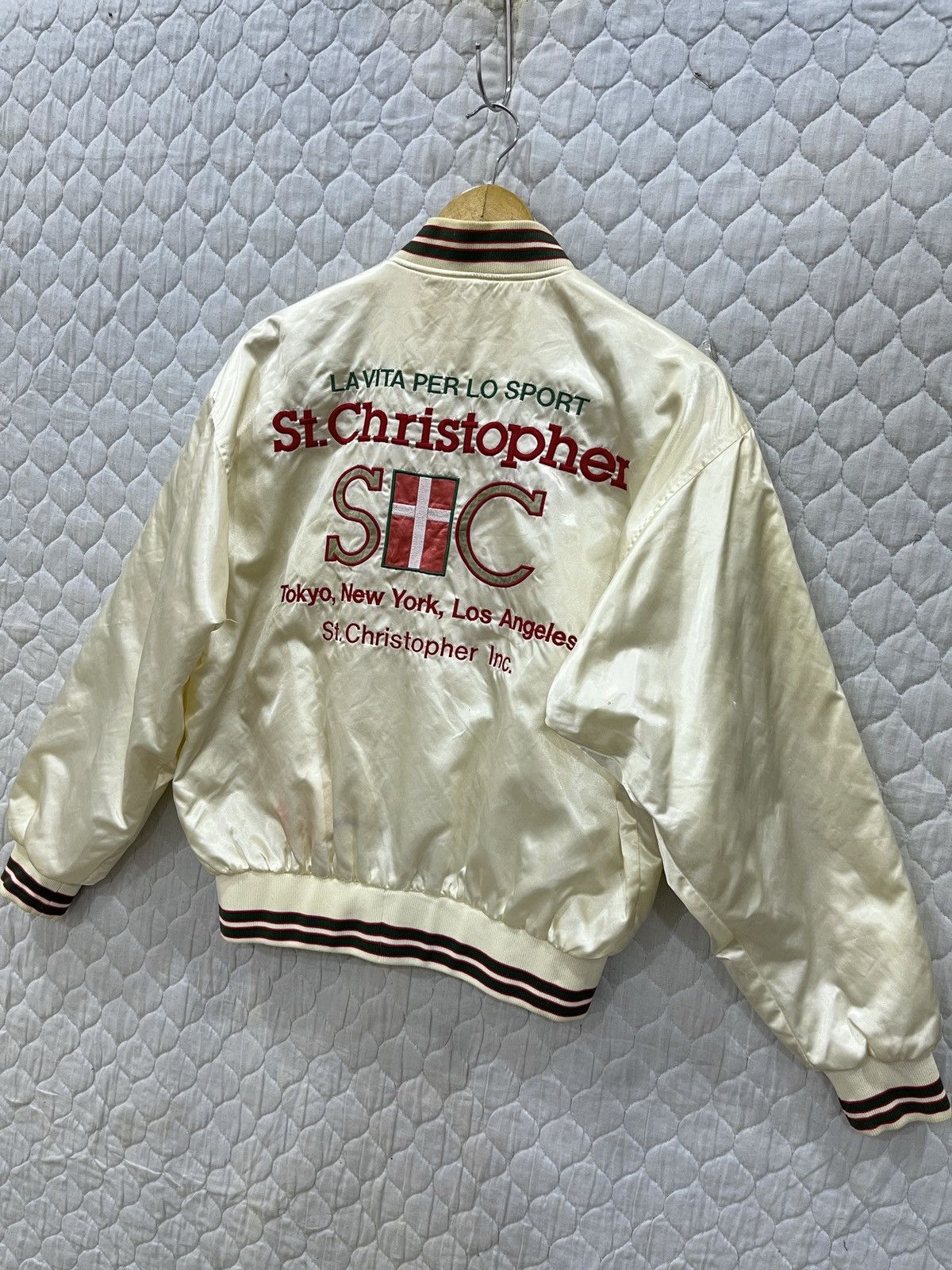 Japanese Brand (Zz). ST CHRISTOPHER VARSITY JACKET Size US M / EU 48-50 / 2 - 3 Thumbnail