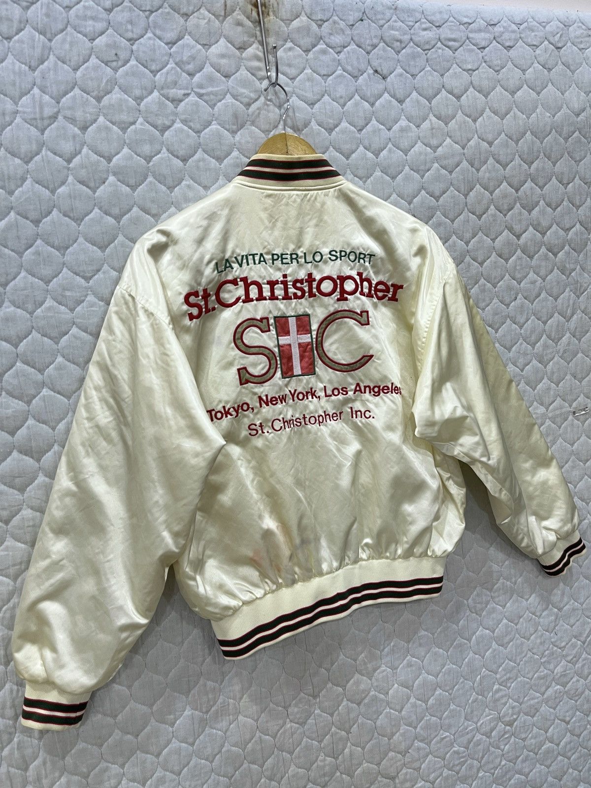 Japanese Brand (Zz). ST CHRISTOPHER VARSITY JACKET Size US M / EU 48-50 / 2 - 4 Thumbnail
