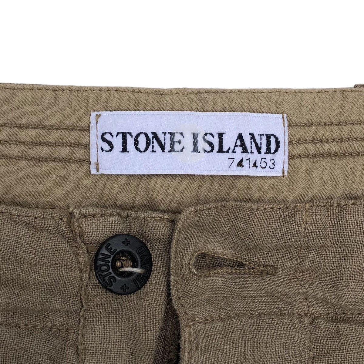 Stone Island 🔥SS 2002 Stone Island Linen Short Pant Size US 31 - 11 Thumbnail