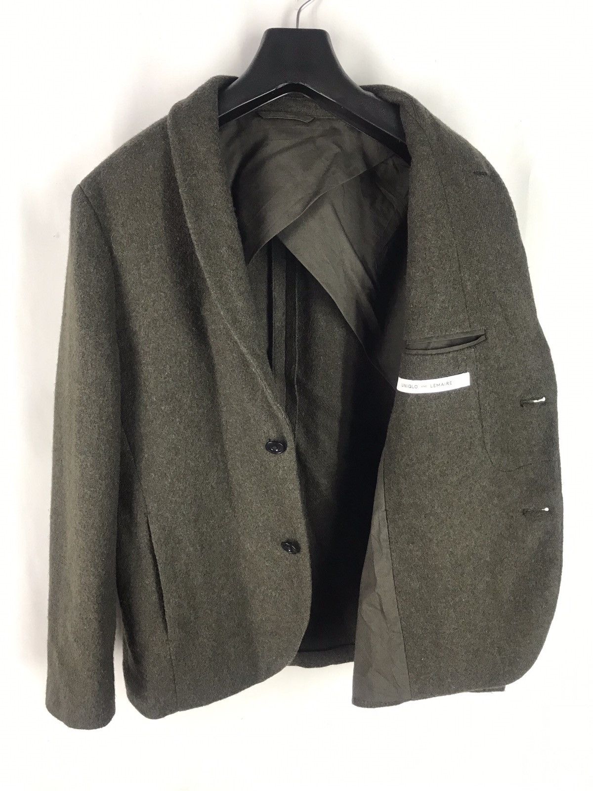UNIQLO and LEMAIRE WOOL BLENDED SHAWL COLLAR BLAZER JACKET