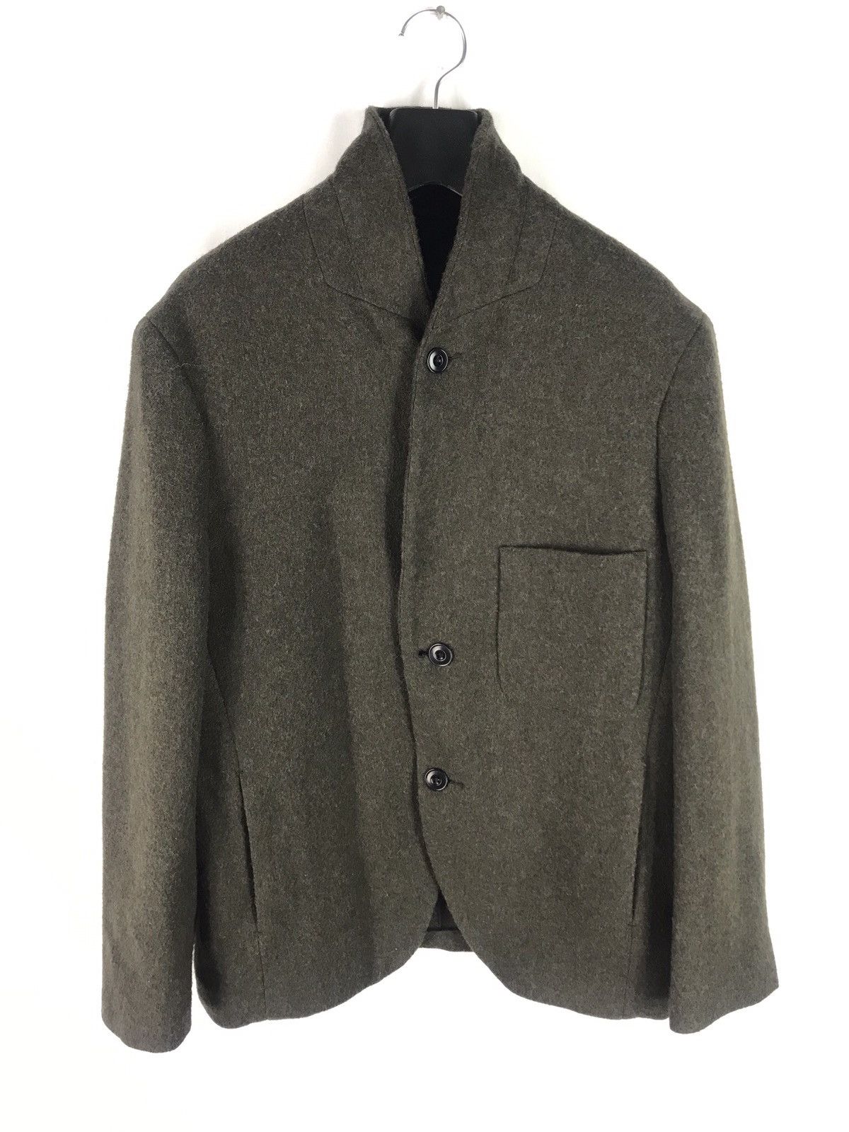 Lemaire × Uniqlo UNIQLO and LEMAIRE WOOL BLENDED SHAWL COLLAR BLAZER JACKET Size 42R - 3 Thumbnail
