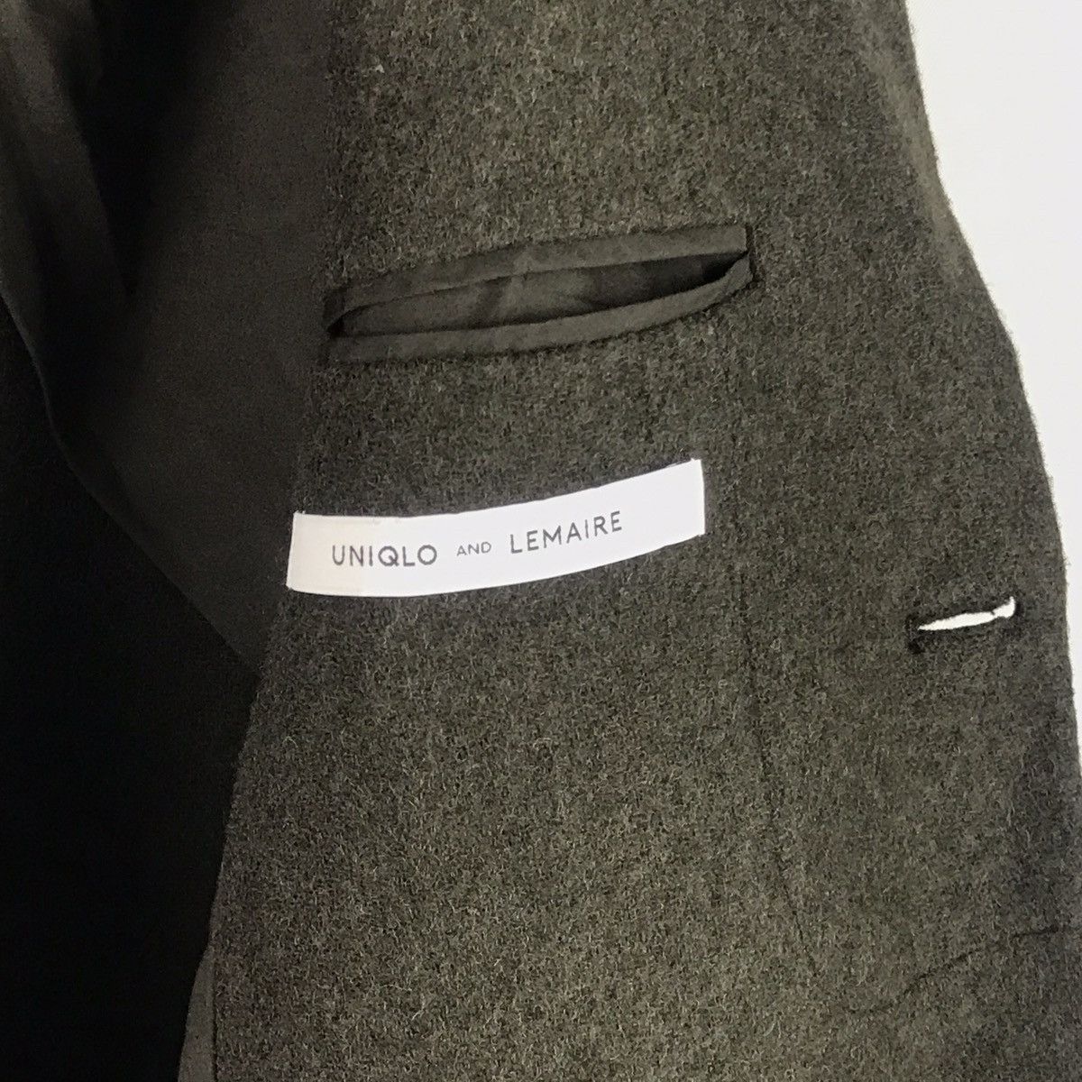 Lemaire × Uniqlo UNIQLO and LEMAIRE WOOL BLENDED SHAWL COLLAR BLAZER JACKET Size 42R - 12 Thumbnail