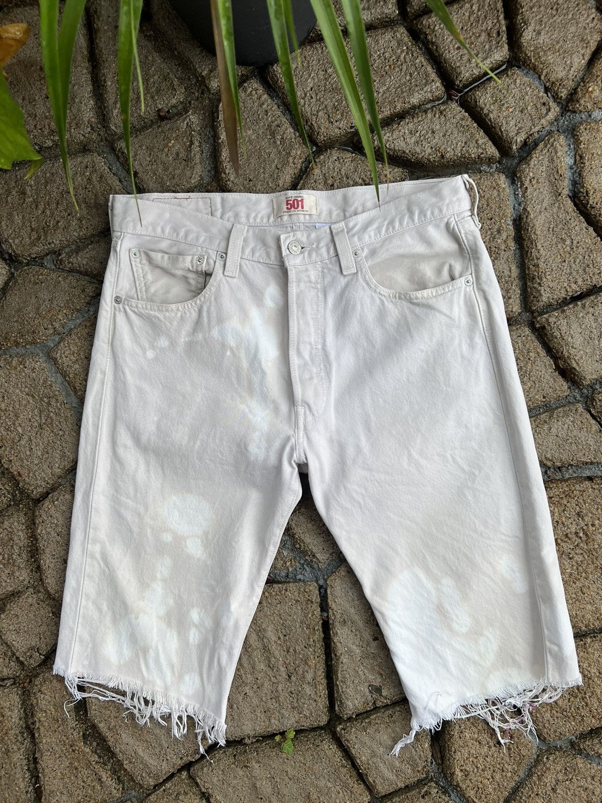 Levi's 🔥Distressed Levis 501 Cropped Denim Size US 34 / EU 50 - 1 Thumbnail