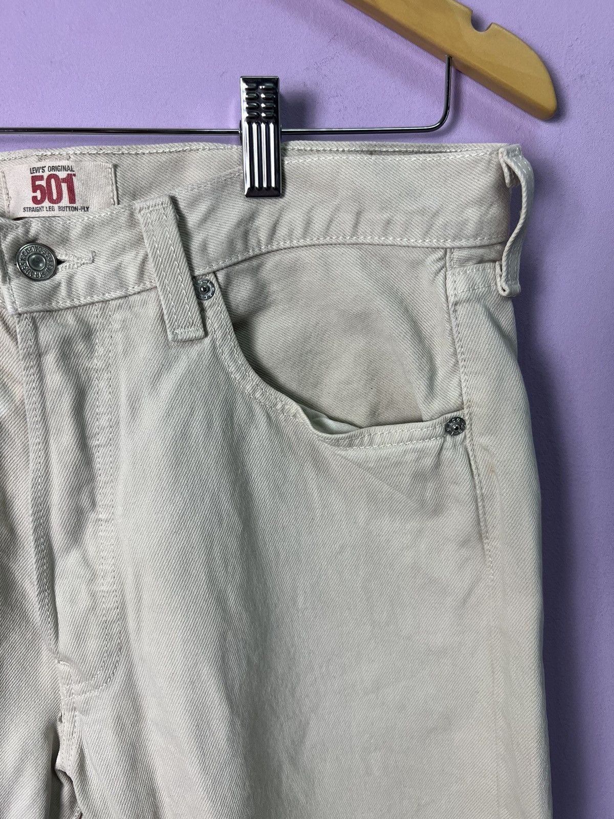 Levi's 🔥Distressed Levis 501 Cropped Denim Size US 34 / EU 50 - 8 Thumbnail