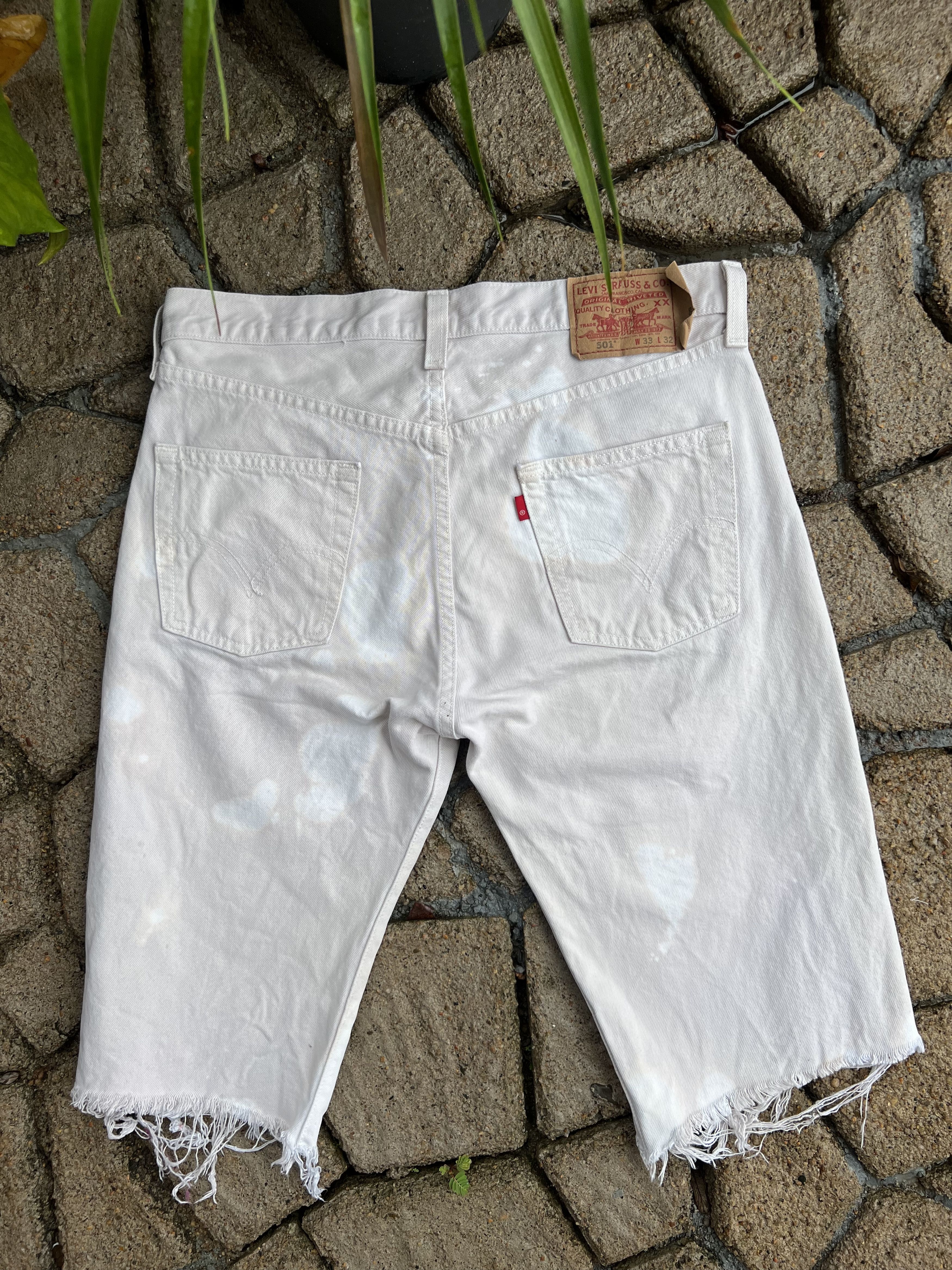Levi's 🔥Distressed Levis 501 Cropped Denim Size US 34 / EU 50 - 19 Thumbnail