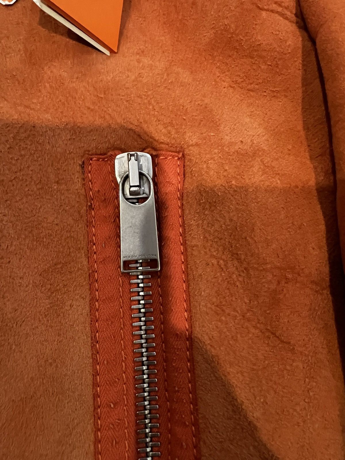 Heron Preston HERON PRESTON Orange Shearling Collar size M $3000 Size US M / EU 48-50 / 2 - 3 Thumbnail
