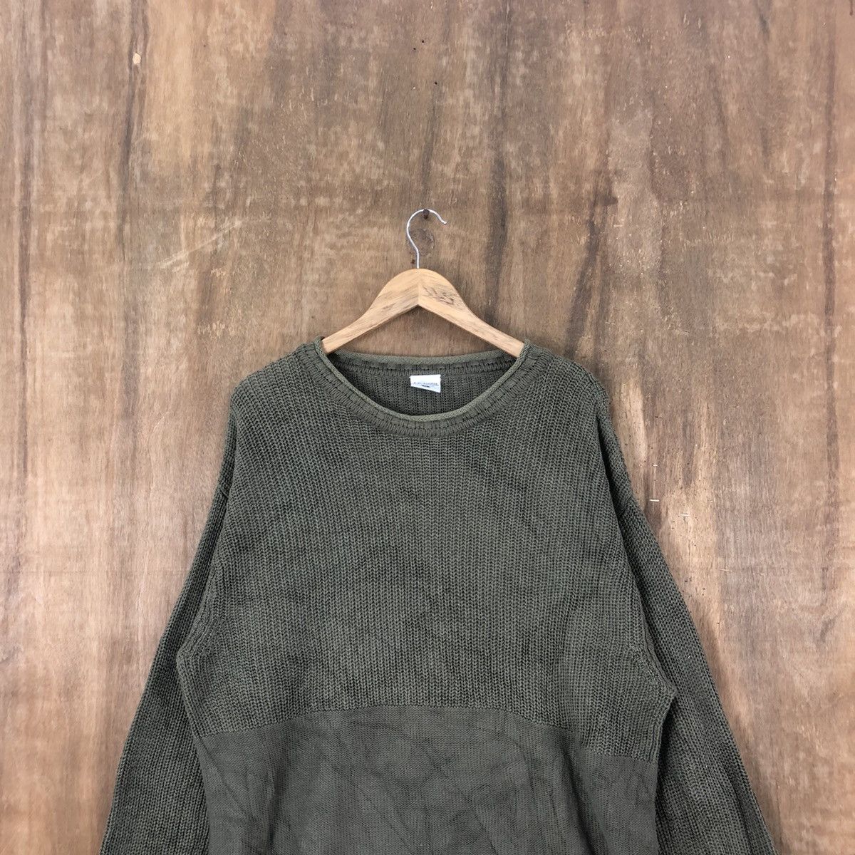 Aran Isles Knitwear × Columbia Columbia Green Cardigan Knitwear vintage #6226 Size US XL / EU 56 / 4 - 2 Thumbnail
