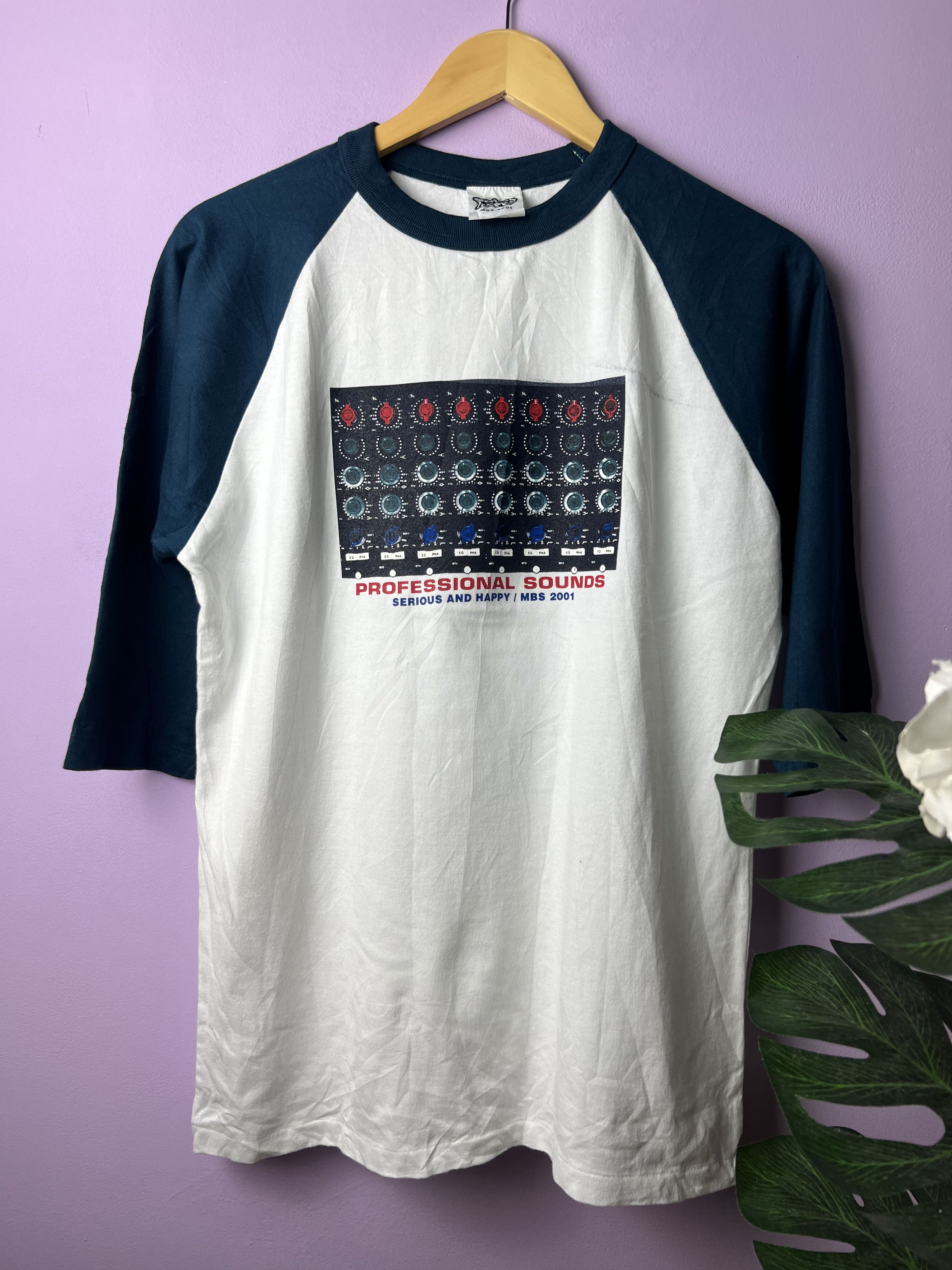 Vintage 🔥Vintage 2001 Professional Sound 3q Raglan Tees Size US M / EU 48-50 / 2 - 2 Thumbnail