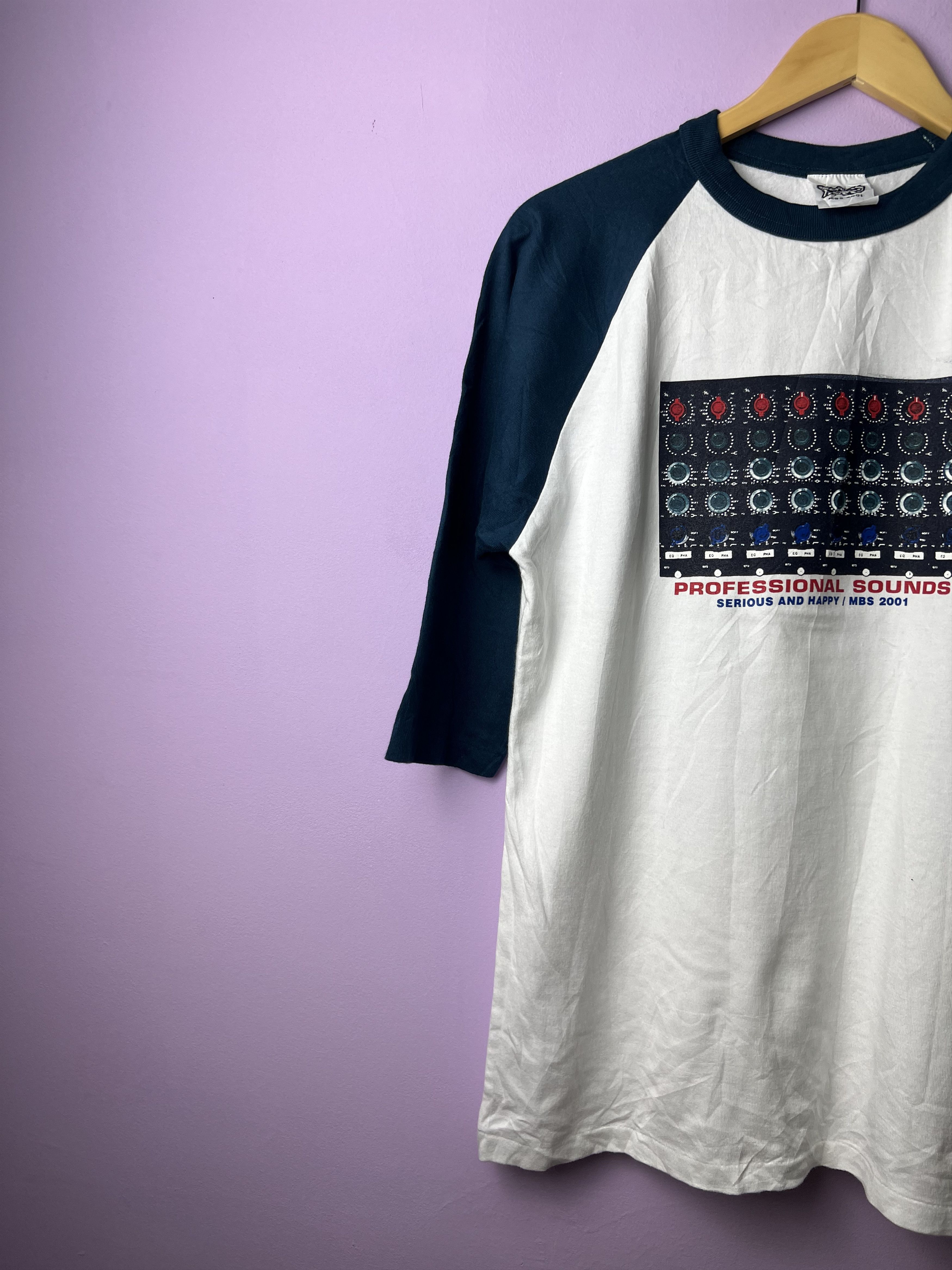 Vintage 🔥Vintage 2001 Professional Sound 3q Raglan Tees Size US M / EU 48-50 / 2 - 4 Thumbnail
