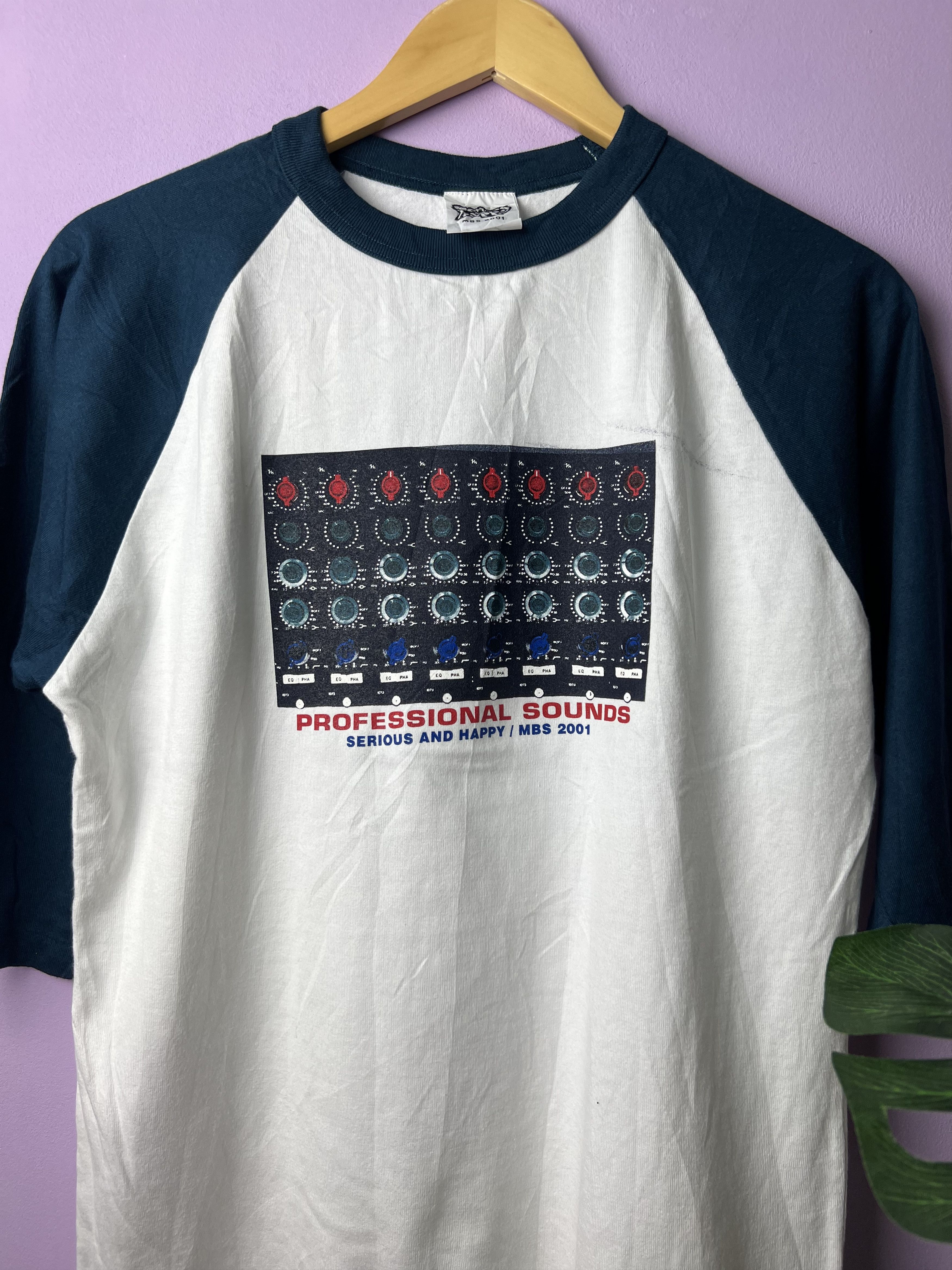 Vintage 🔥Vintage 2001 Professional Sound 3q Raglan Tees Size US M / EU 48-50 / 2 - 5 Thumbnail