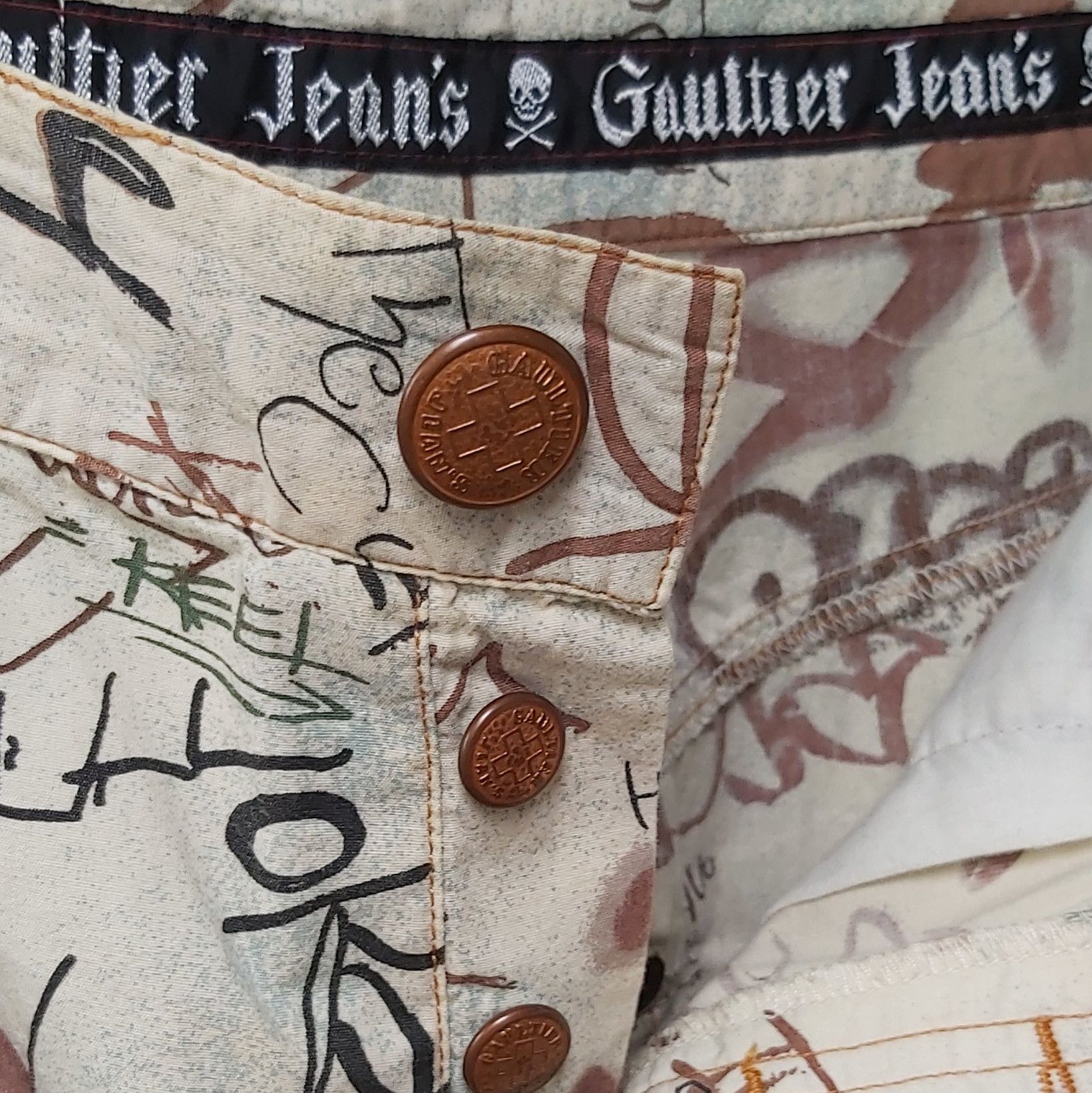 Jean Paul Gaultier Jean Paul Gaultier Graffiti Pants Size US 27 - 4 Thumbnail