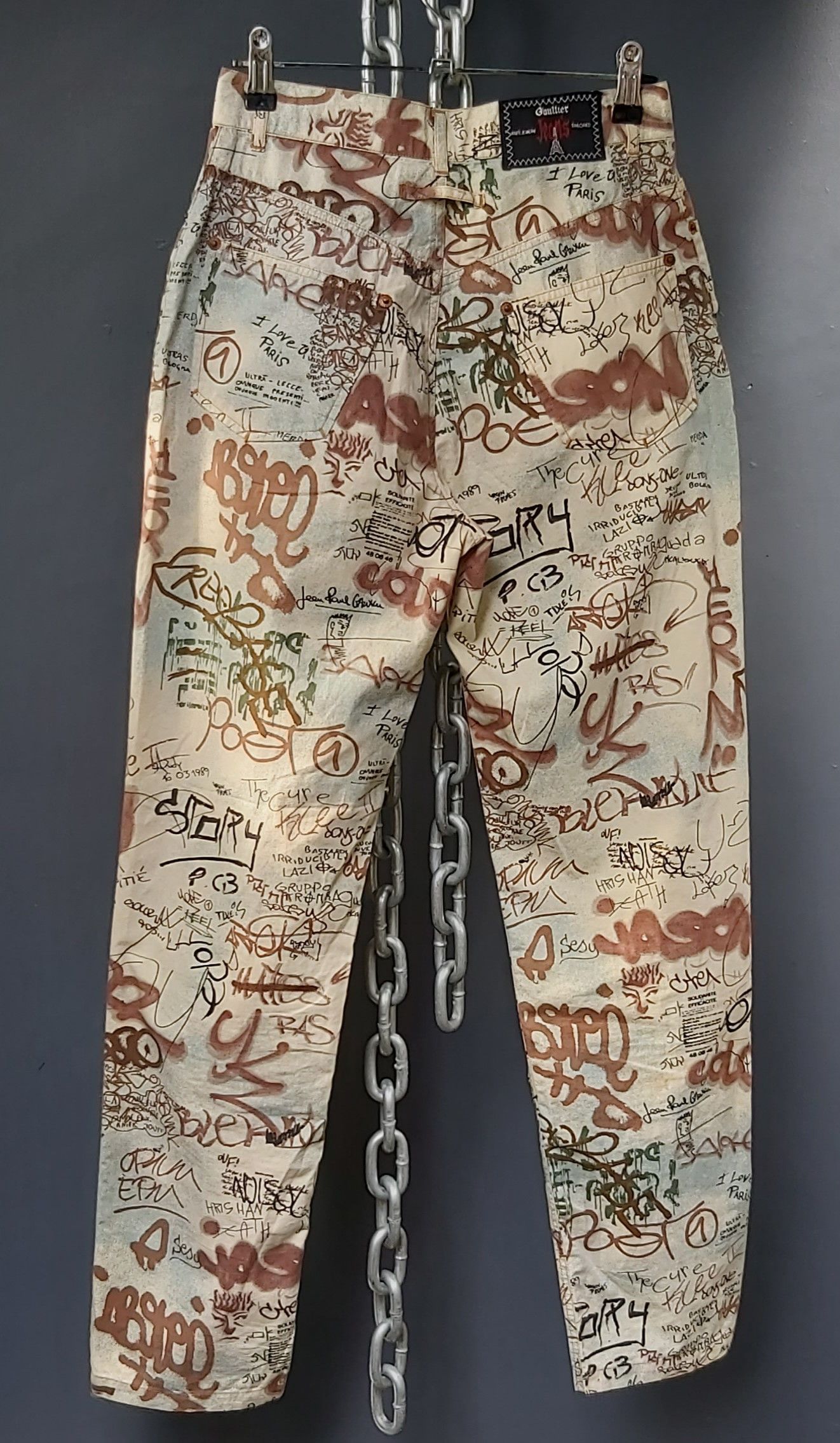 Jean Paul Gaultier Jean Paul Gaultier Graffiti Pants Size US 27 - 2 Thumbnail