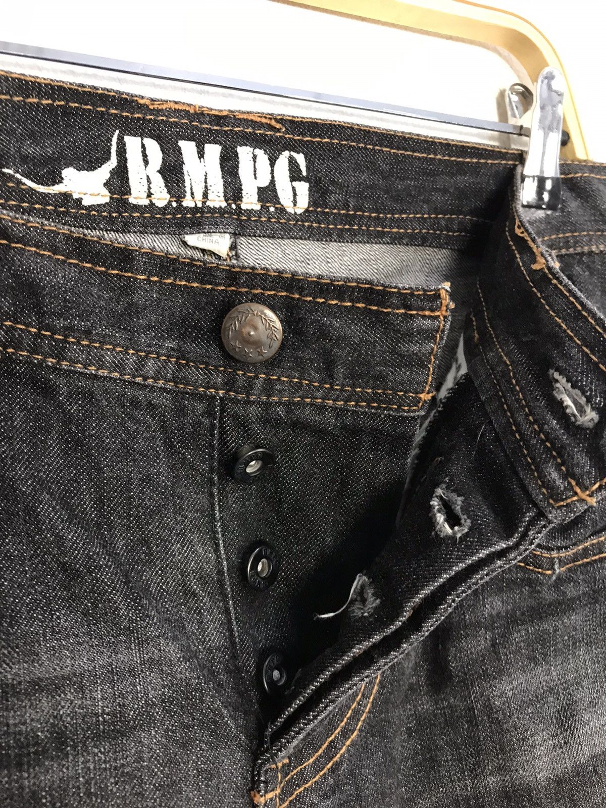 Japanese Brand × Vintage Vintage RMPG Black Clour Wash Denim Style Size US 31 - 9 Thumbnail